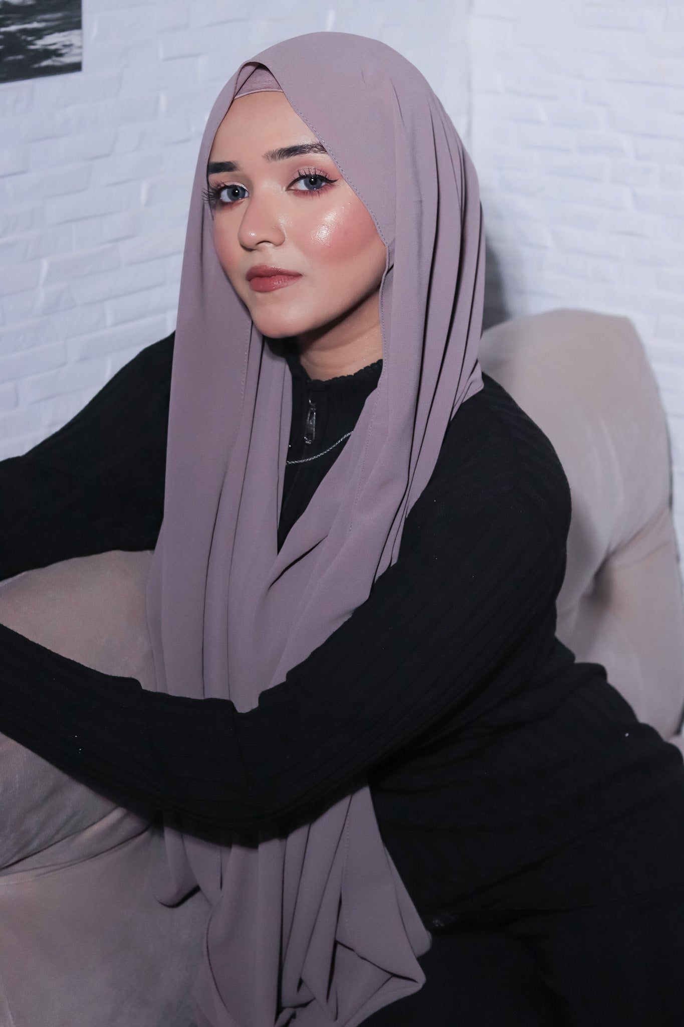 Matching Hijab Set - Taupe