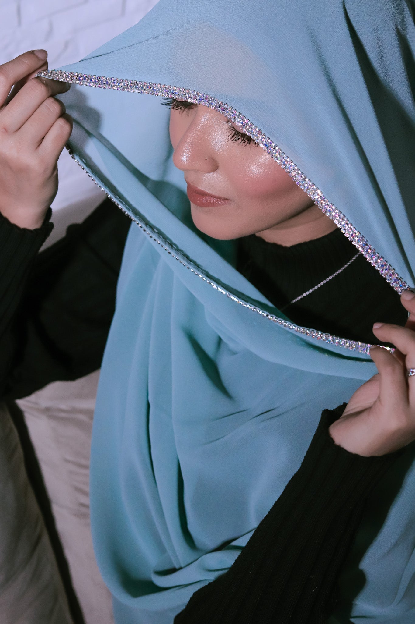 Crystal Hijab - Aqua