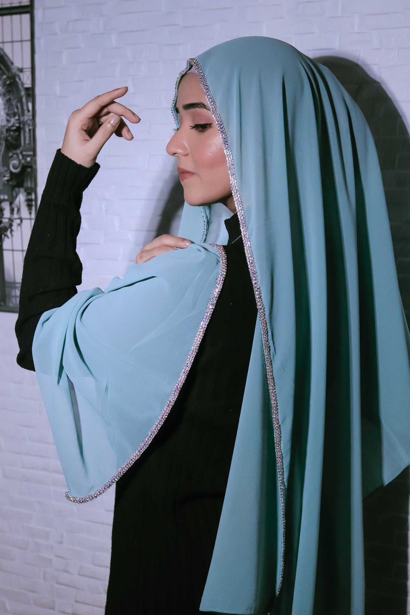 Crystal Hijab - Aqua