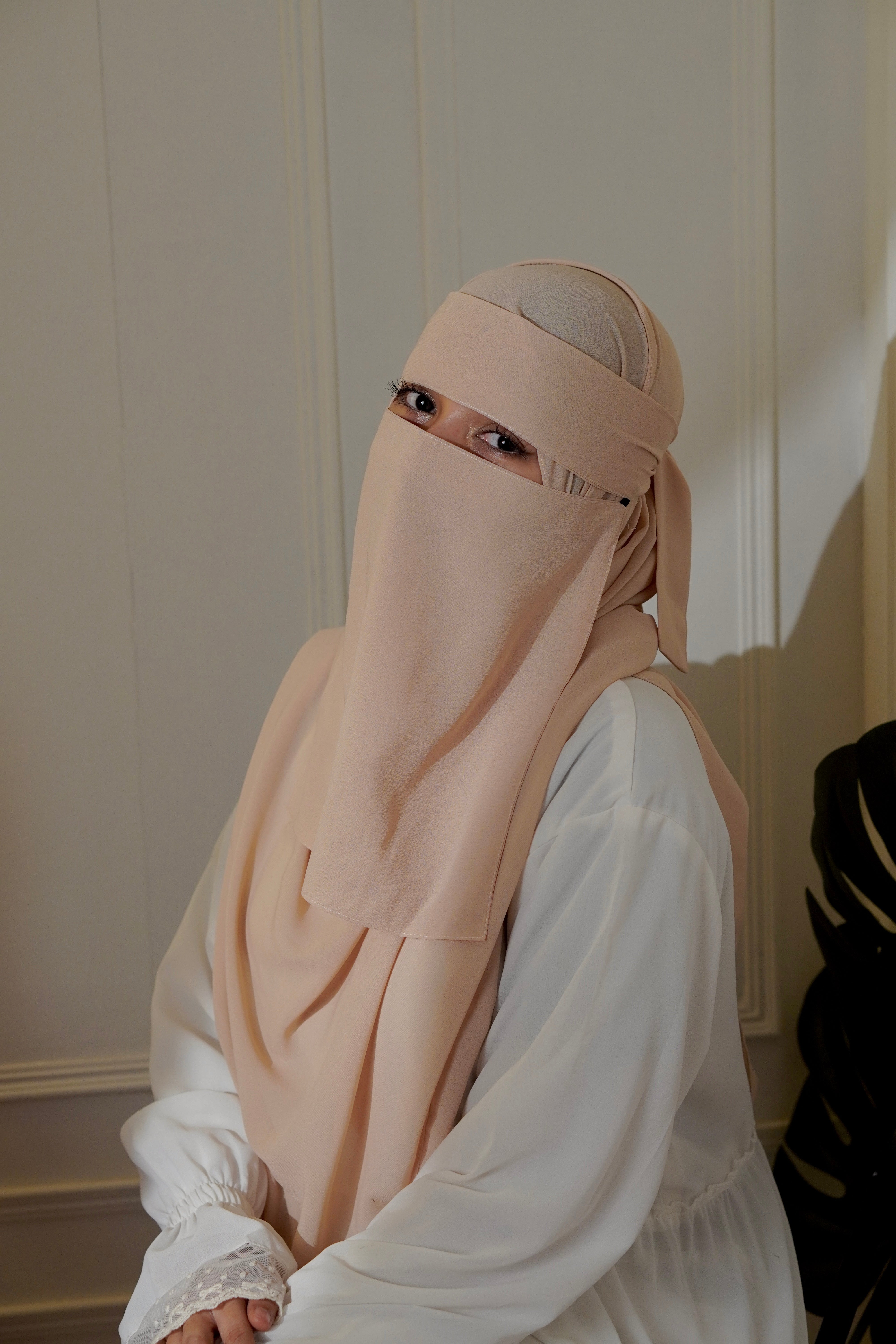 Matching Niqab Set - Beige