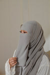 Matching Niqab Set - Grey