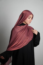Premium Organza Hijab - Turkish Rose