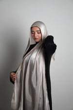Premium Organza Hijab - Cremè Gold