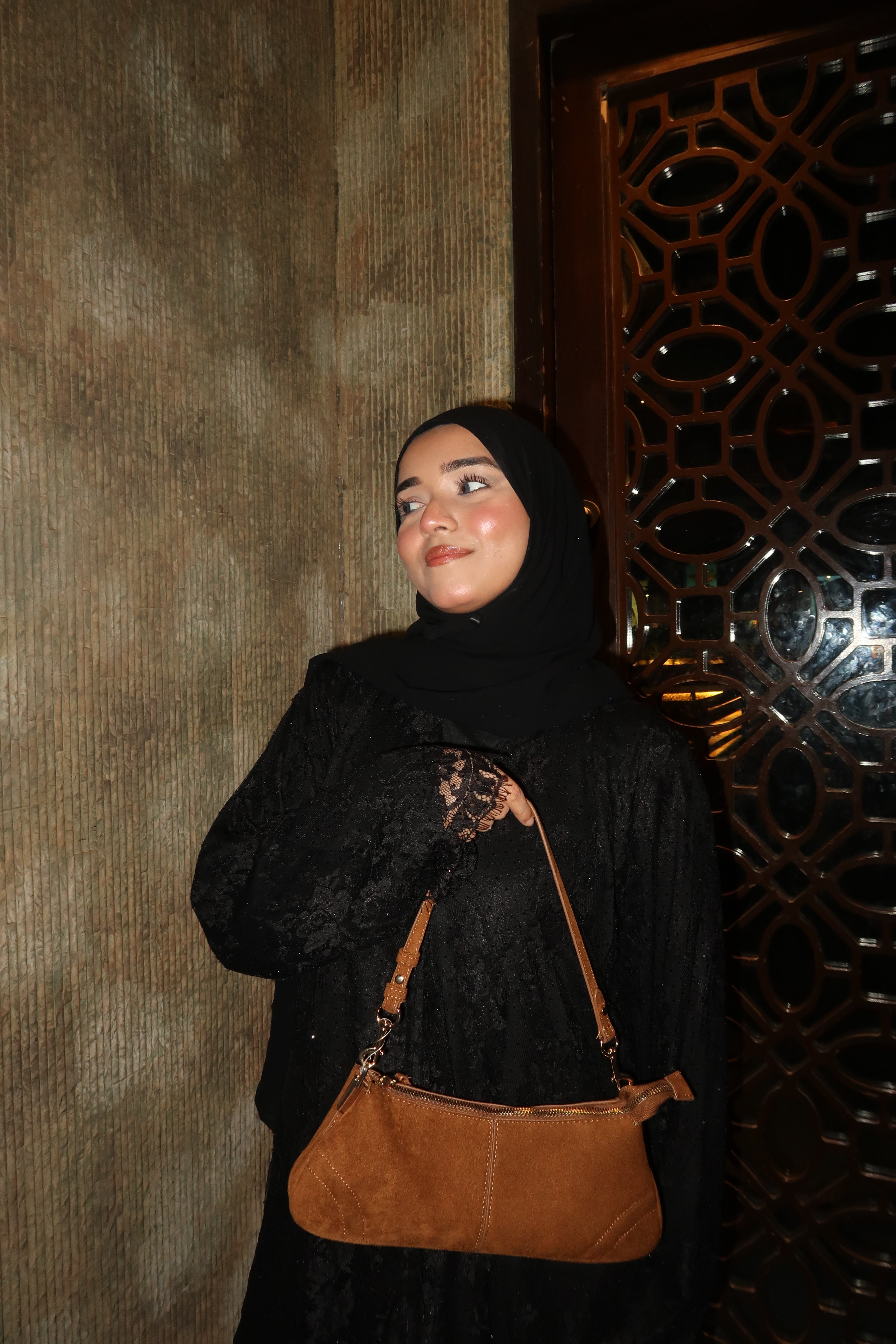 Layali Abayah - Lace Cut Work