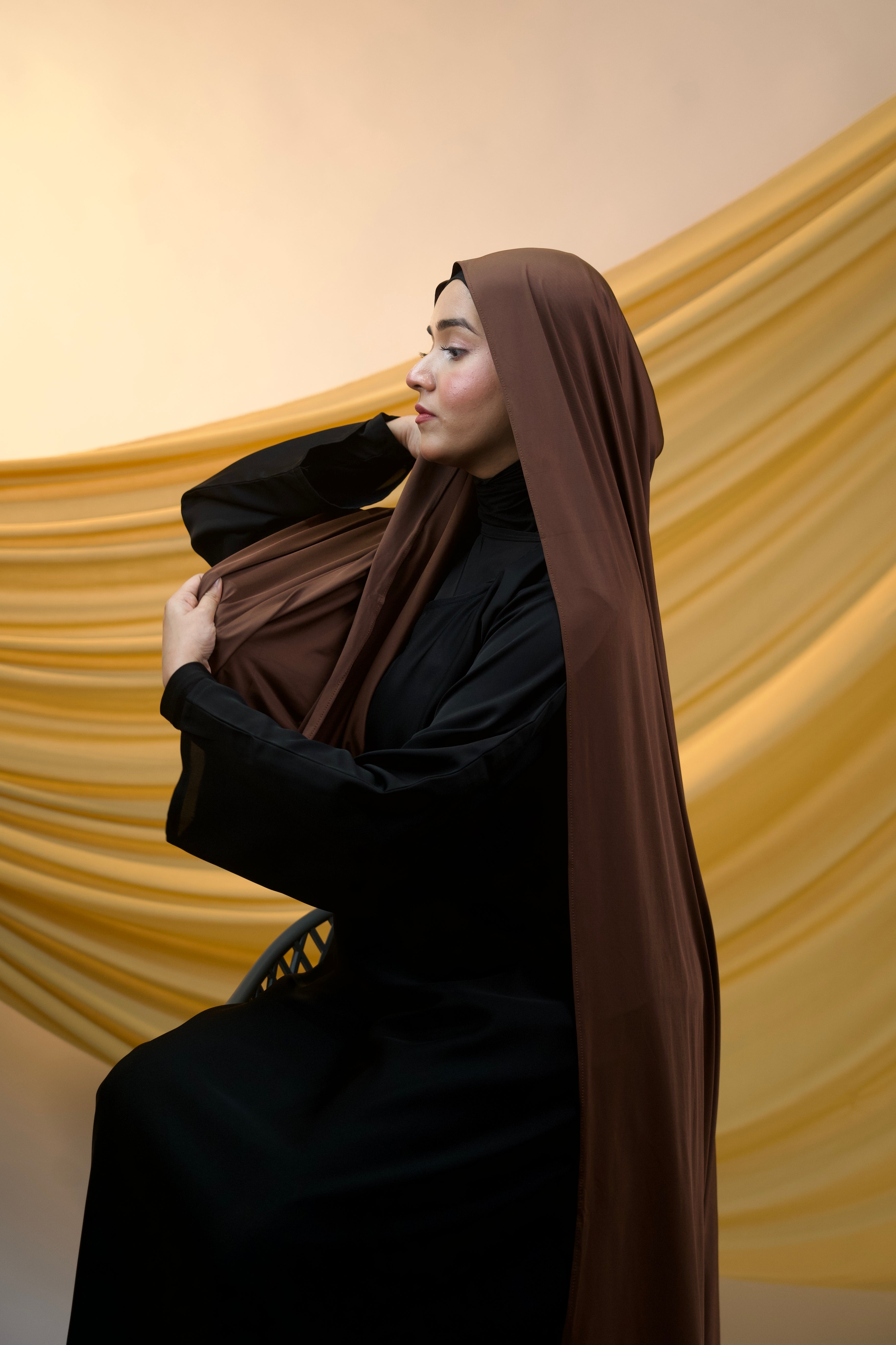 Premium Liquid Jersey - Chocolate Brown