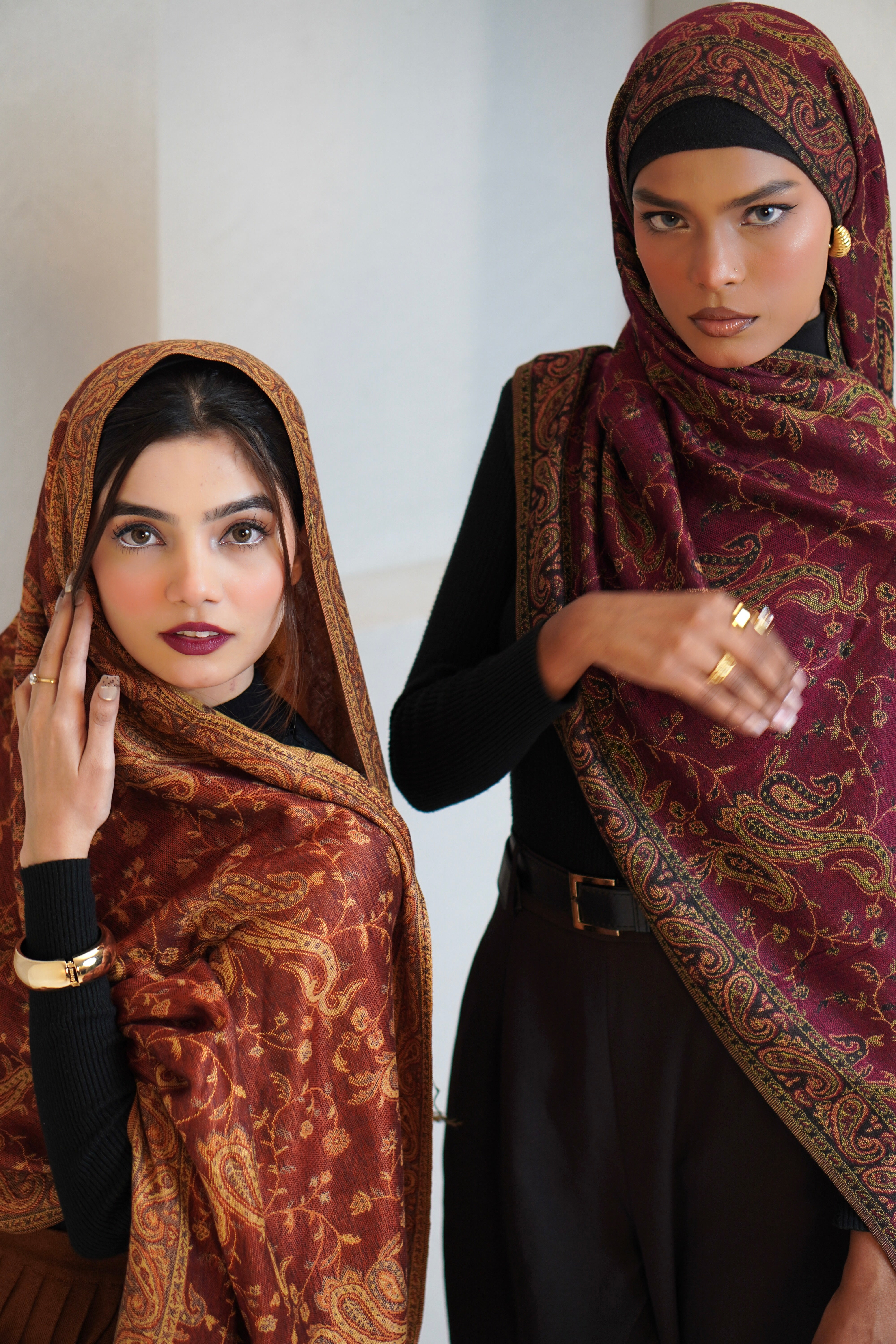 Pashmina Hijab - Kesariya