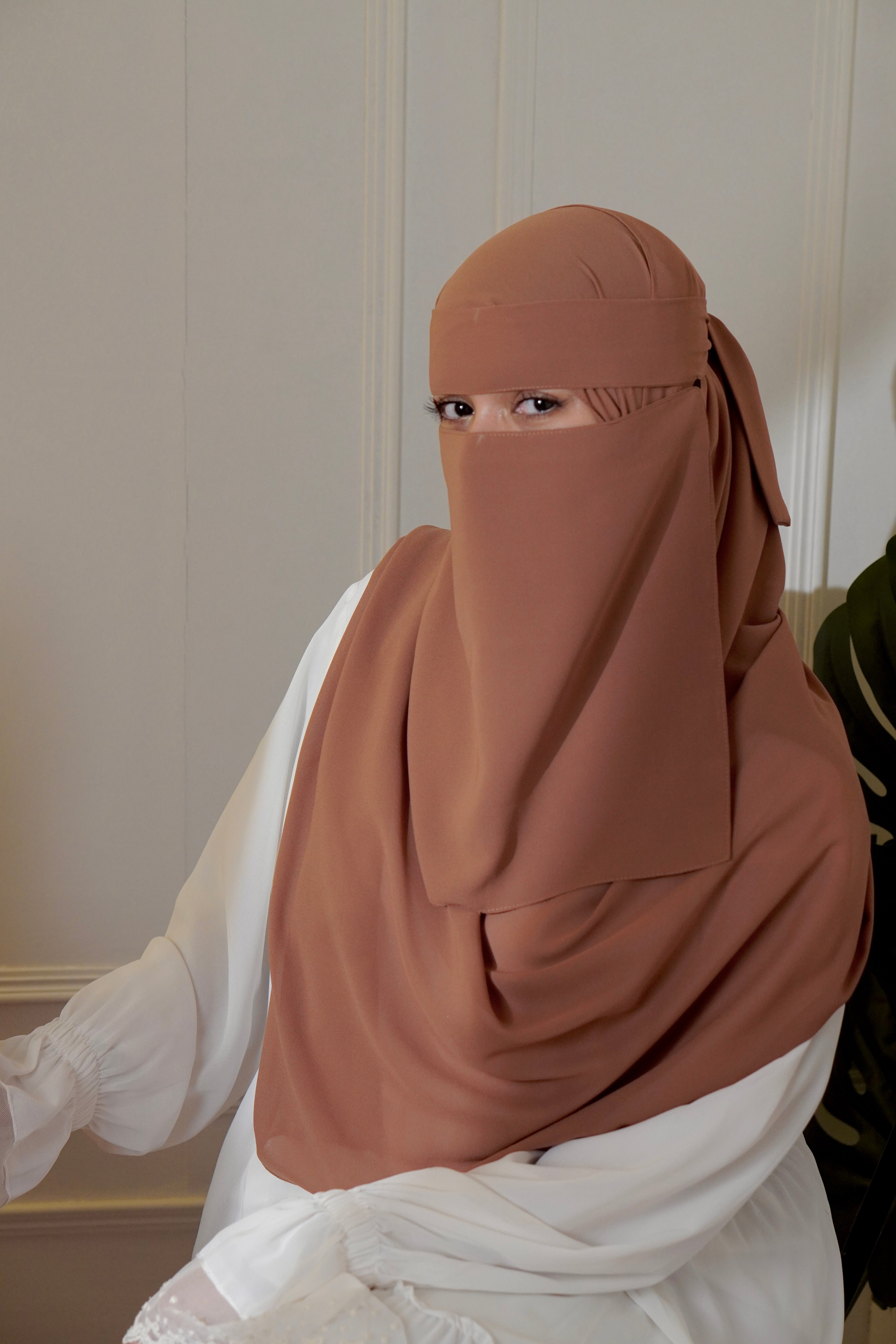 Matching Niqab Set - Brown