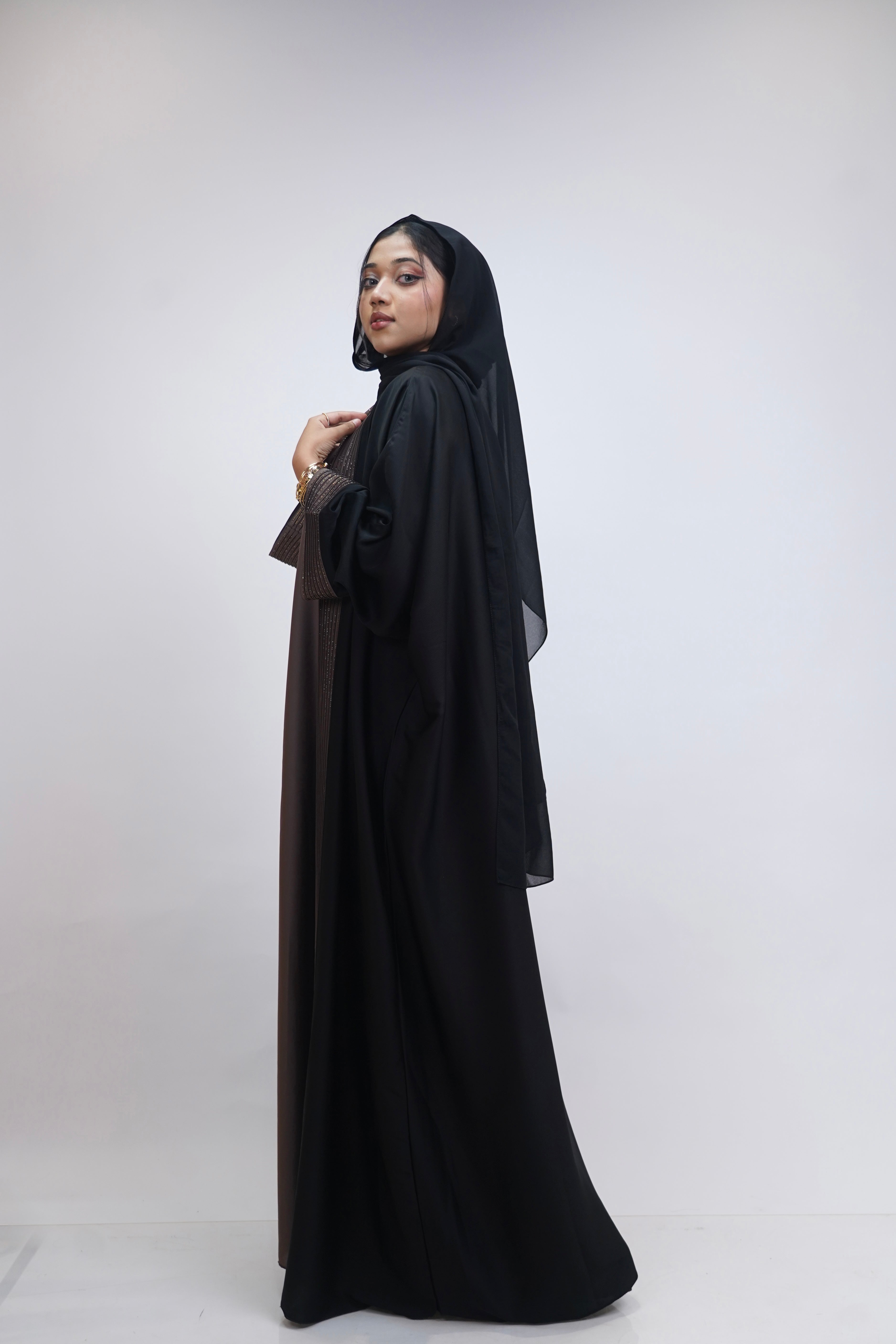 Rayah Brown Stone Abayah