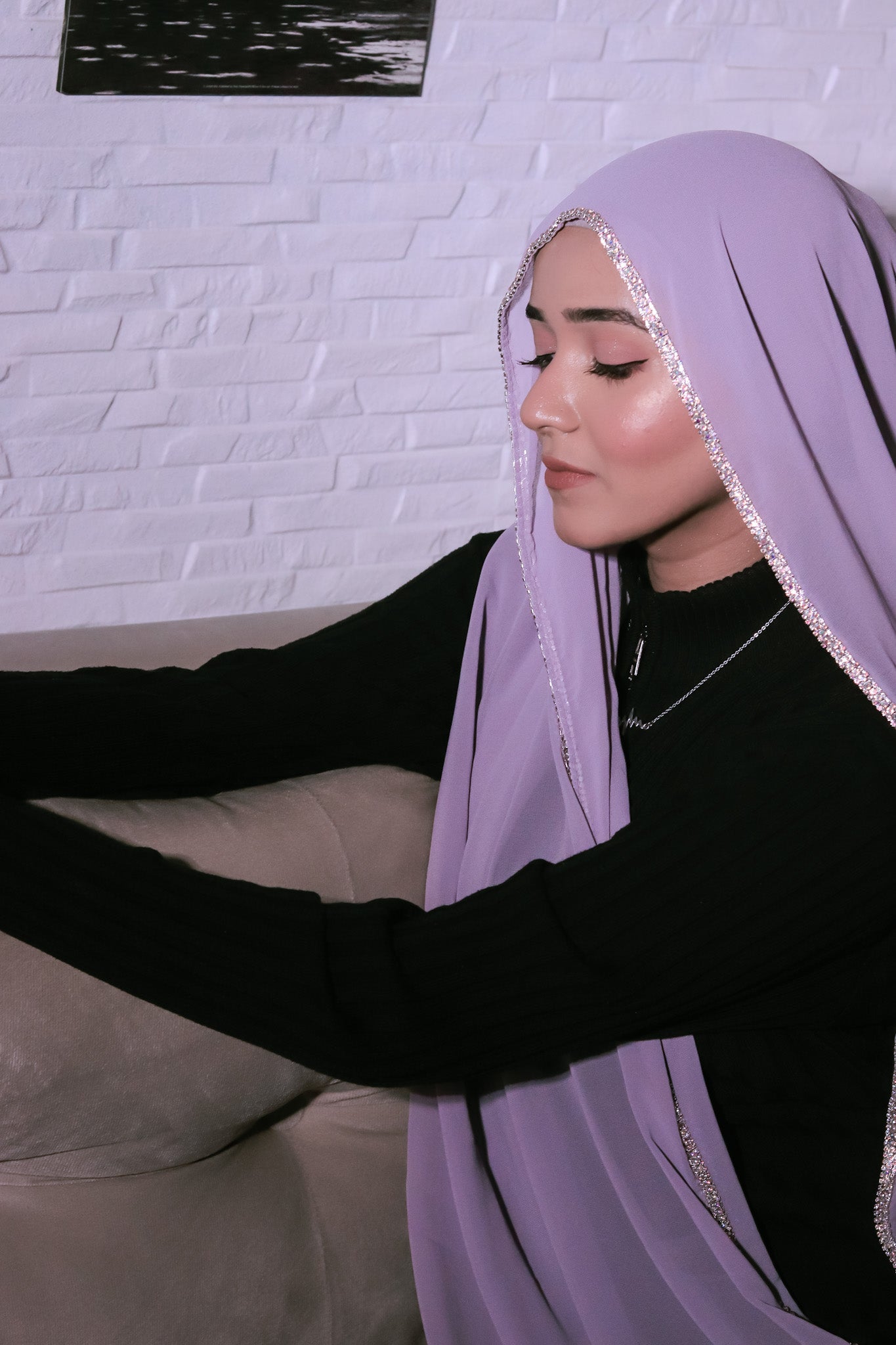Crystal Hijab - Lilac