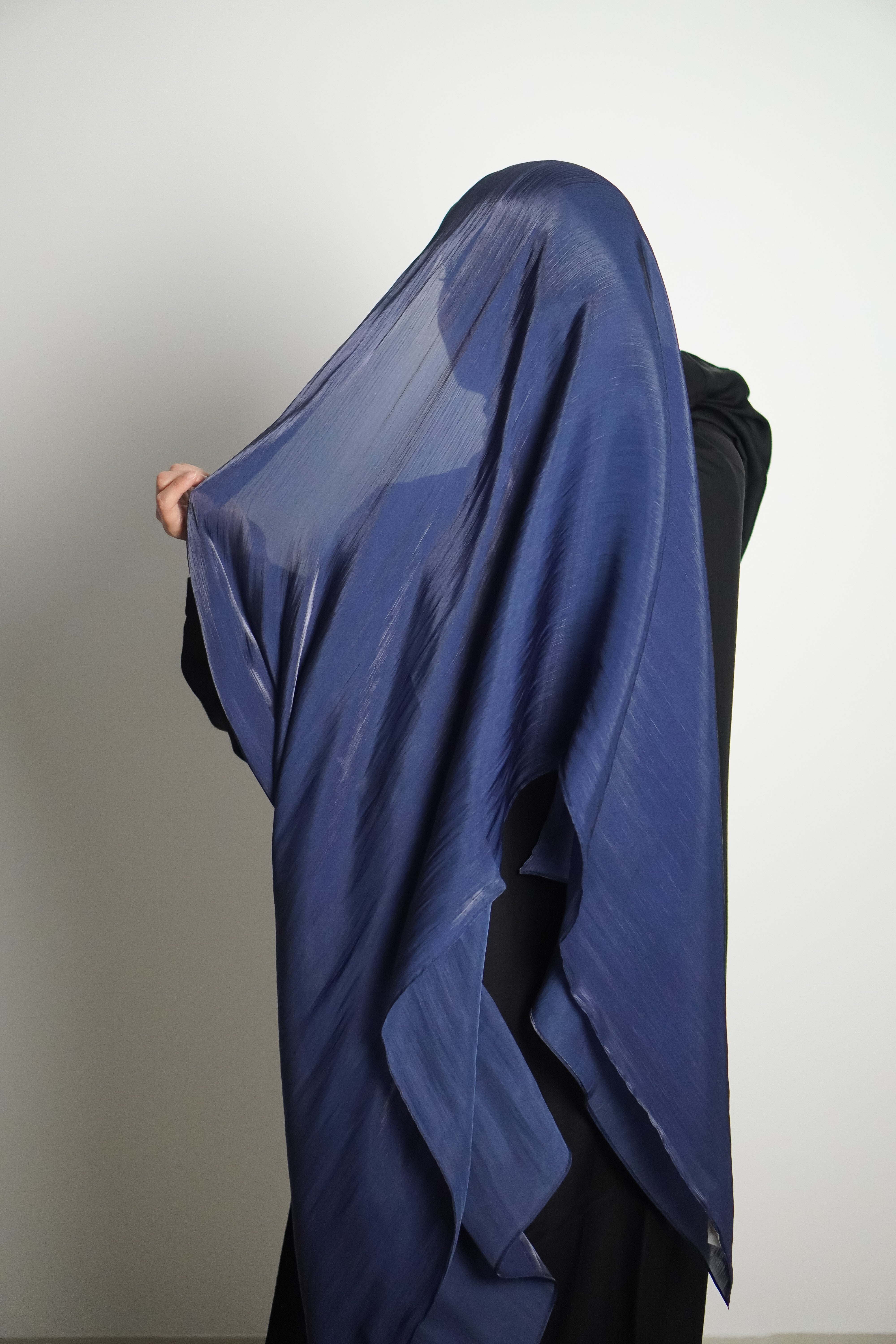 Premium Organza Hijab - Royal Blue