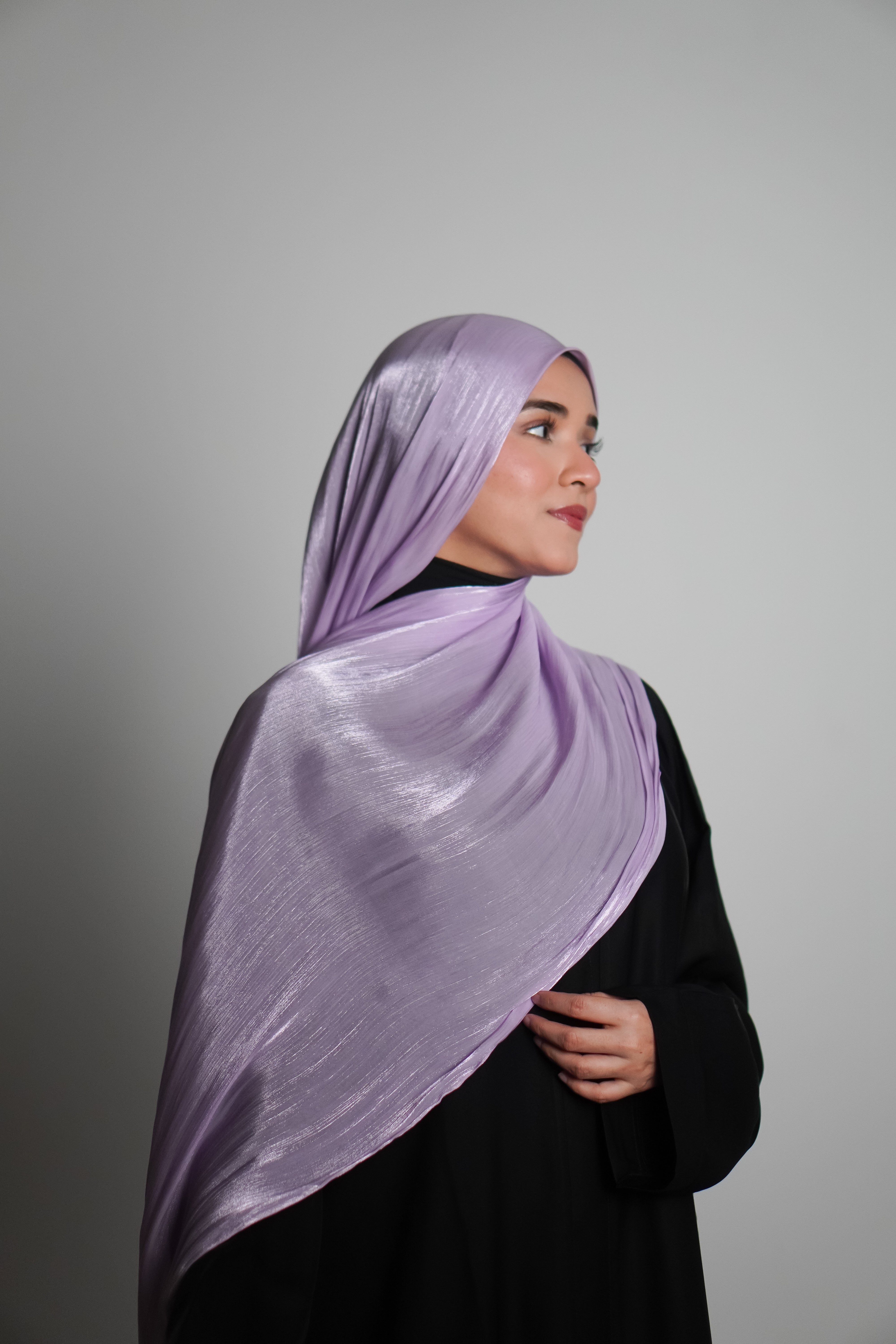 Premium Organza Hijab - Lilac Love
