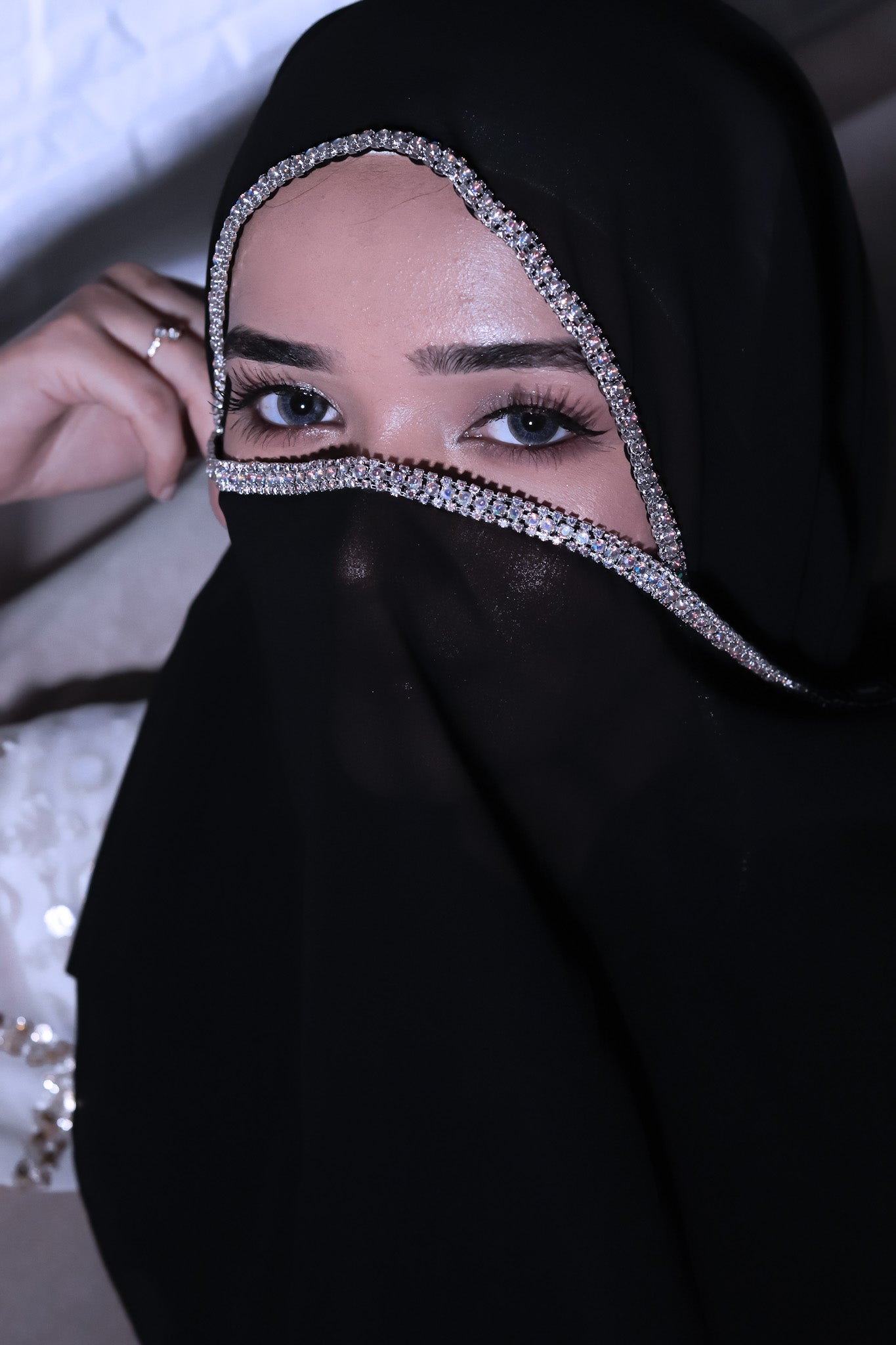 Crystal Hijab - Black