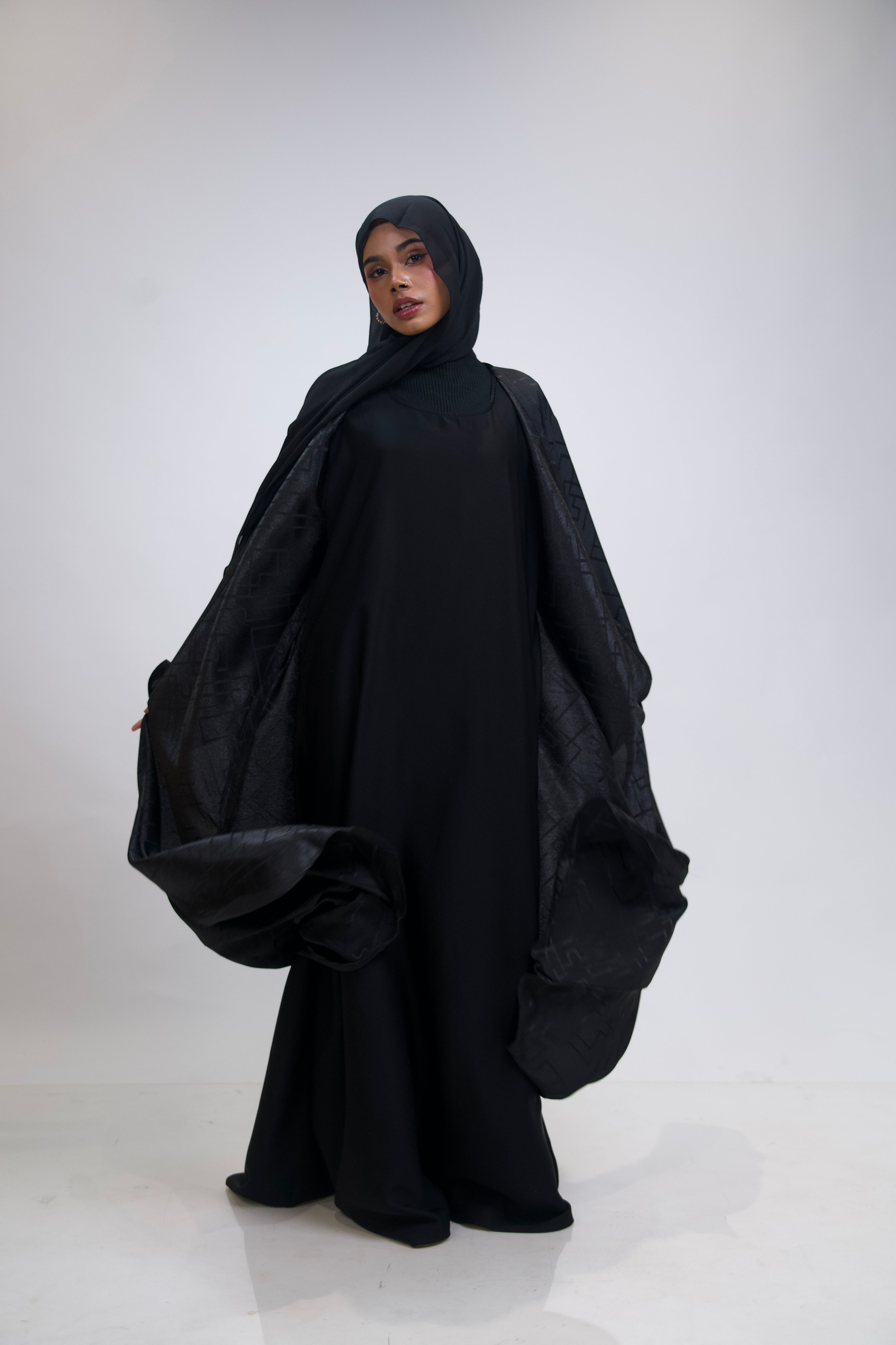 JACQUARD ABAYAH - 3 PIECE SET