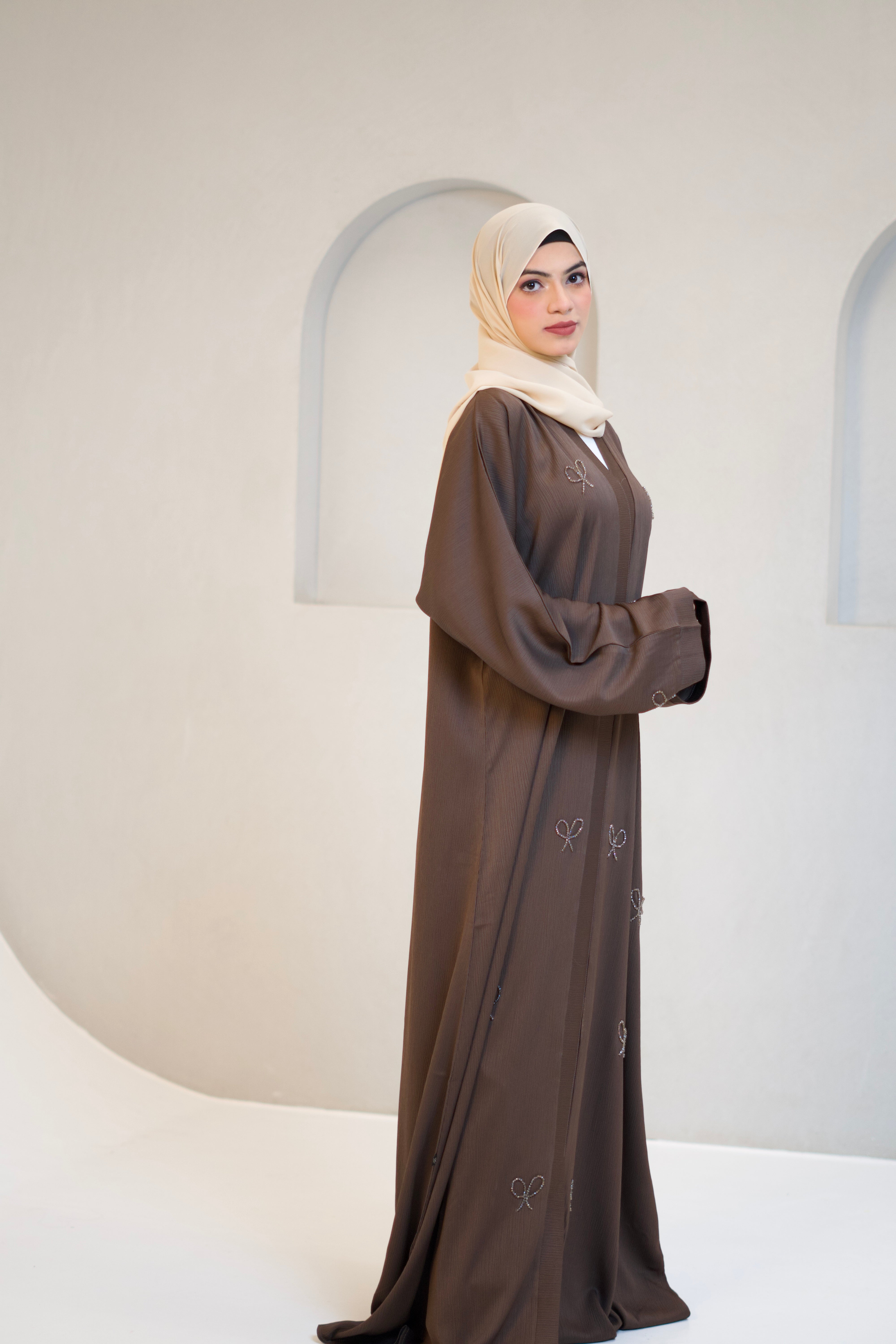 COQUETTE ABAYAH - CHOCOLATE BROWN