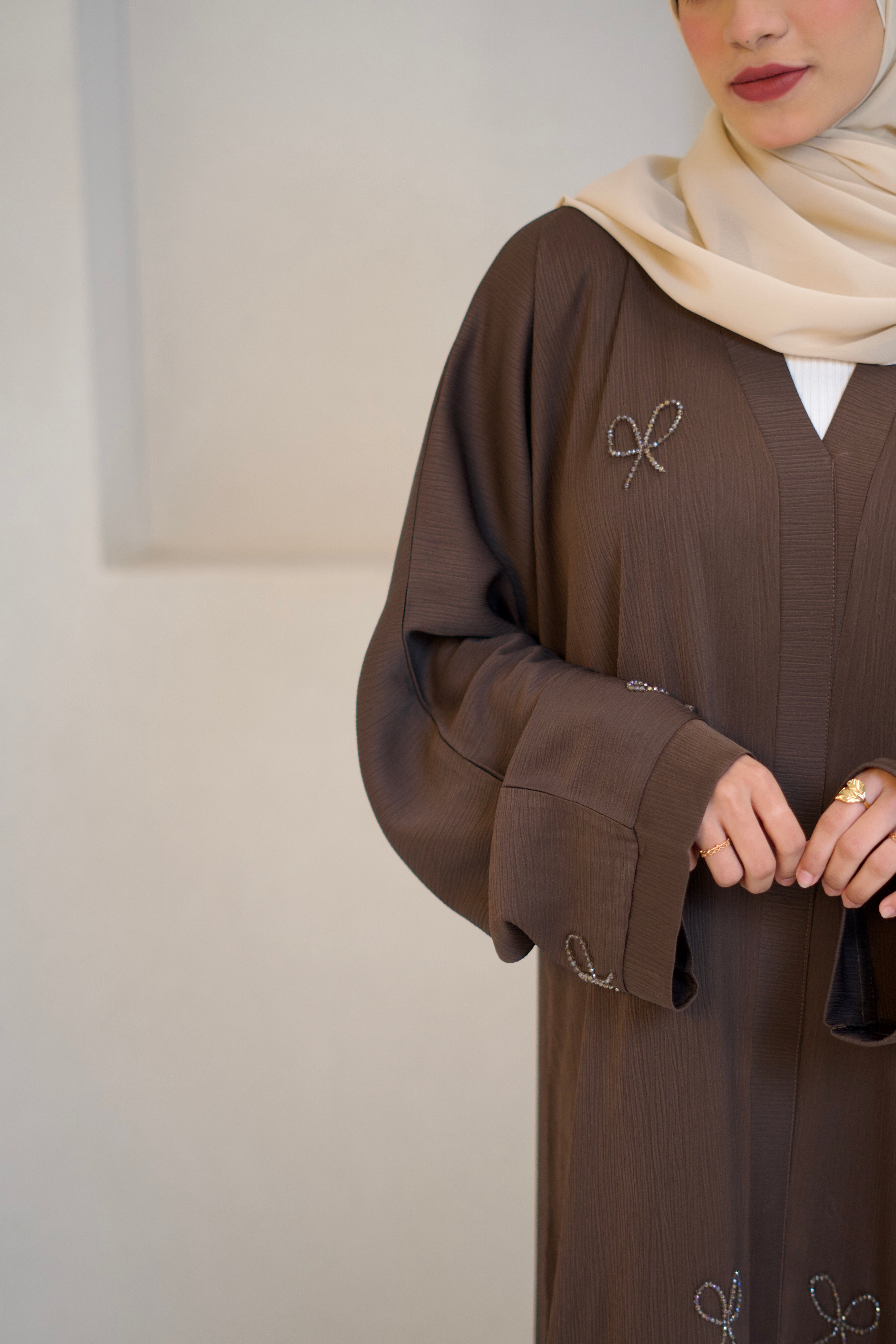 COQUETTE ABAYAH - CHOCOLATE BROWN