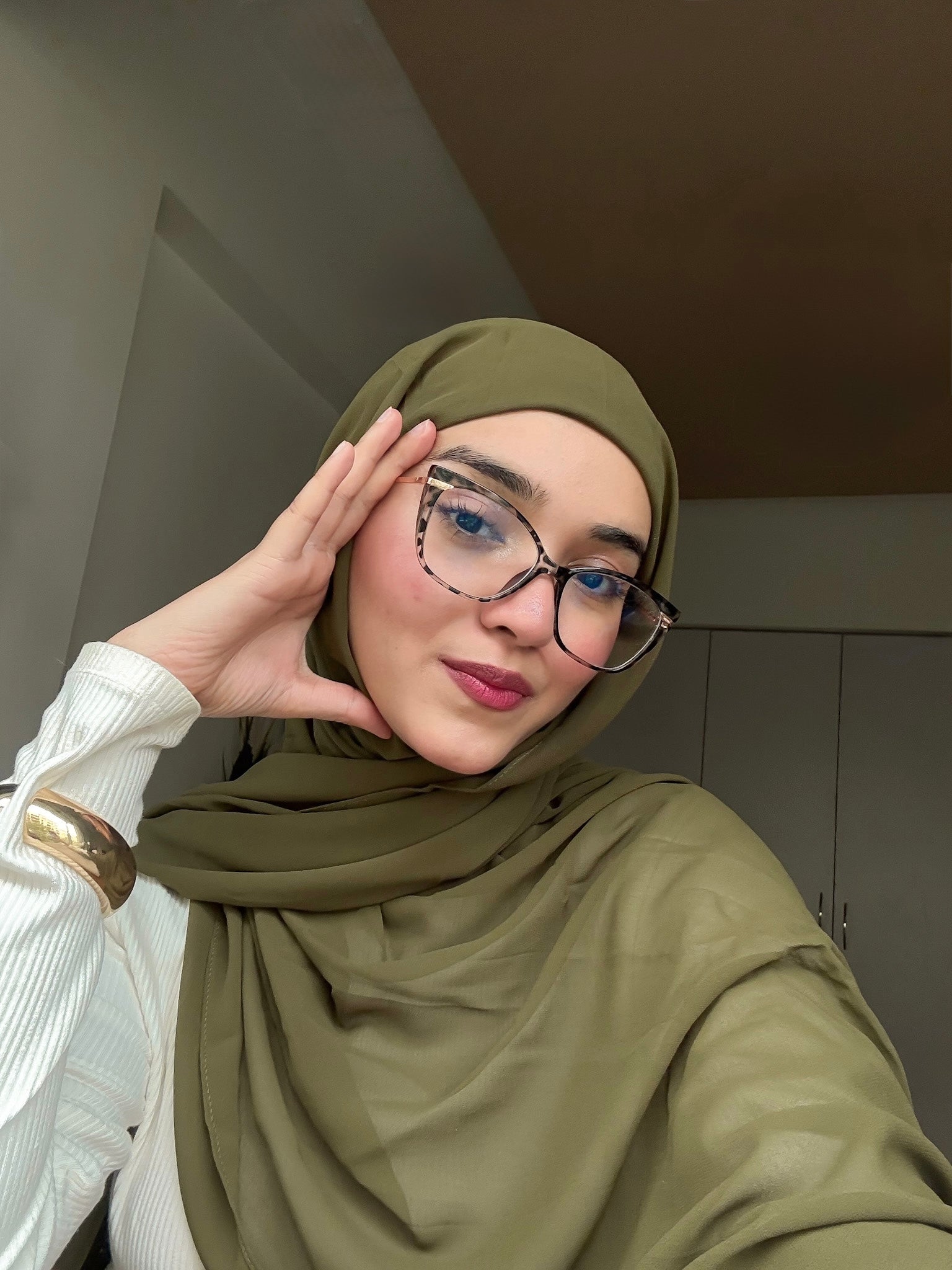 Instant Hijab - Olive Green