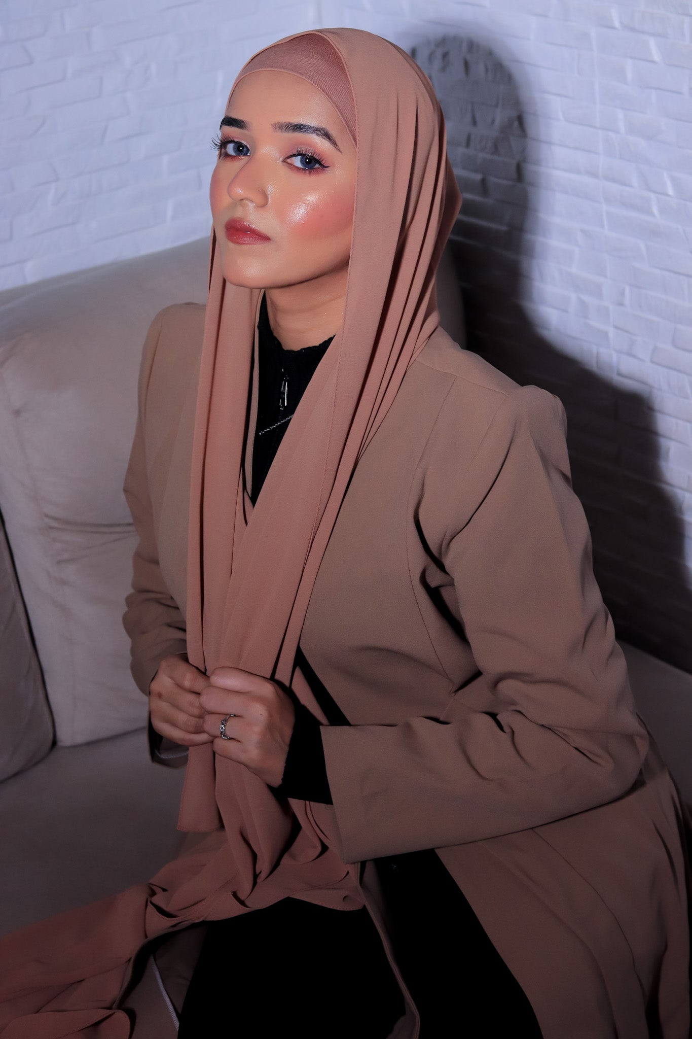Matching Hijab Set - Salmon