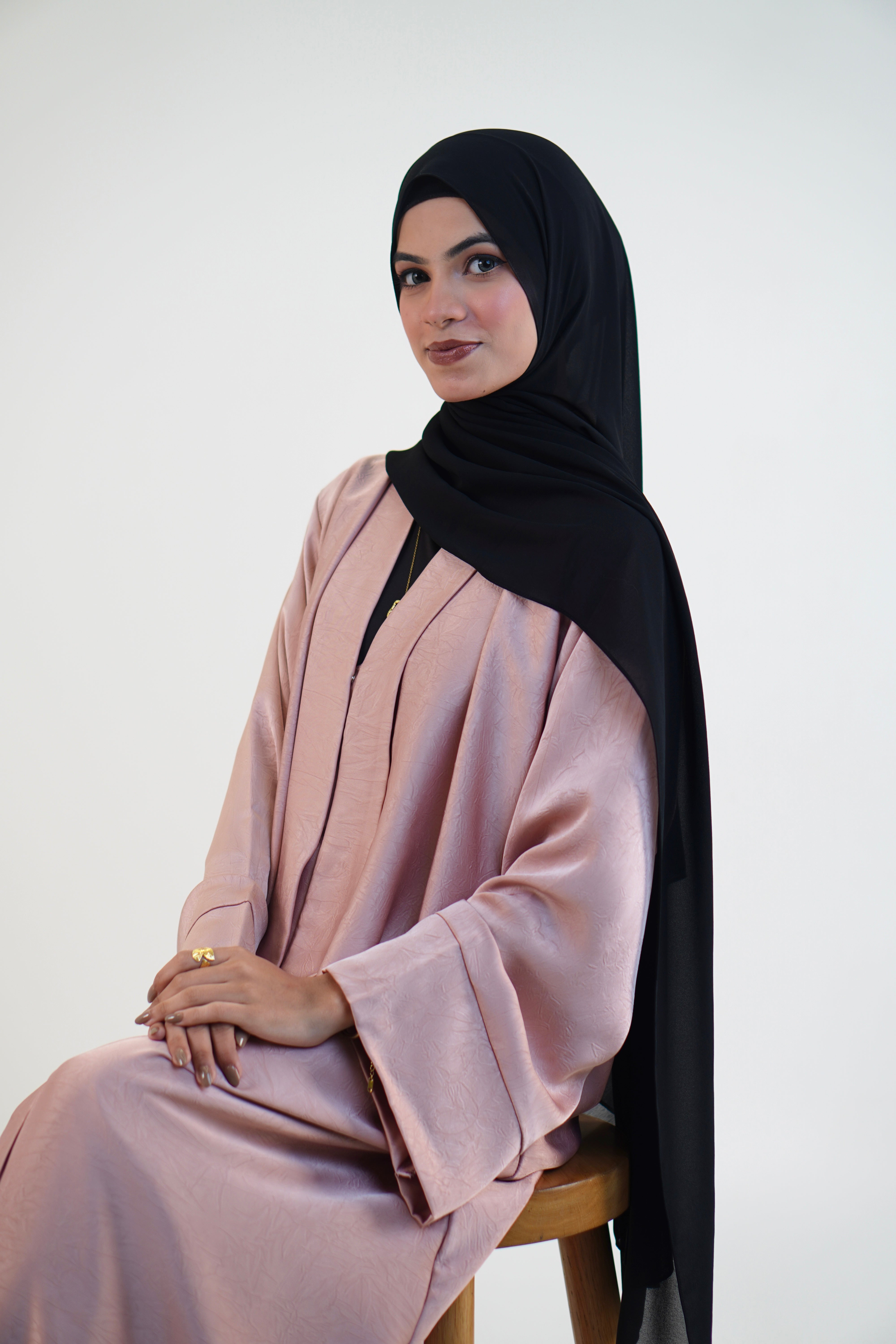EMAAN ABAYAH - PASTEL PEACH