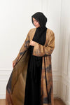 MARBLE PRINT ABAYAH - DESERT GLOW
