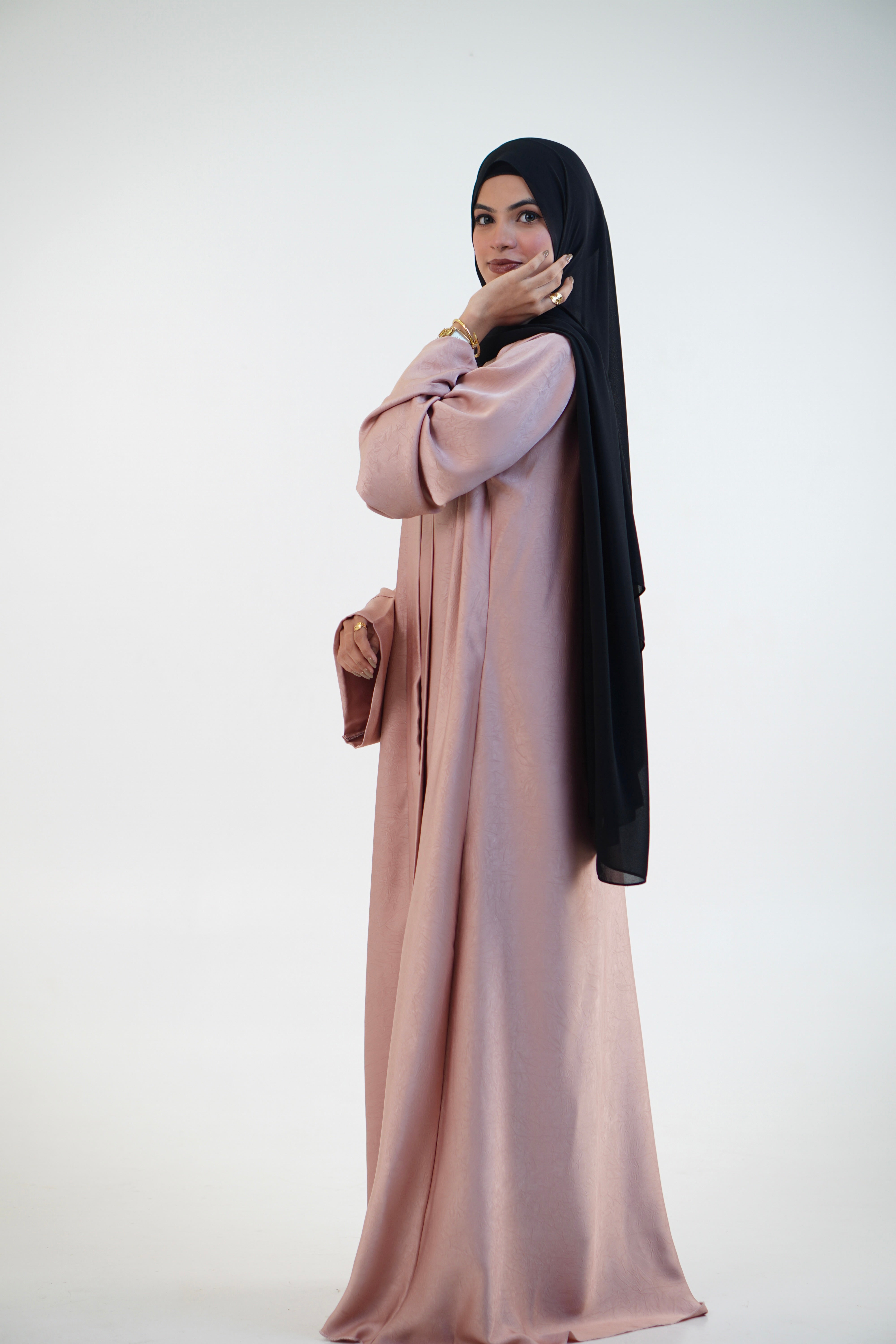 EMAAN ABAYAH - PASTEL PEACH