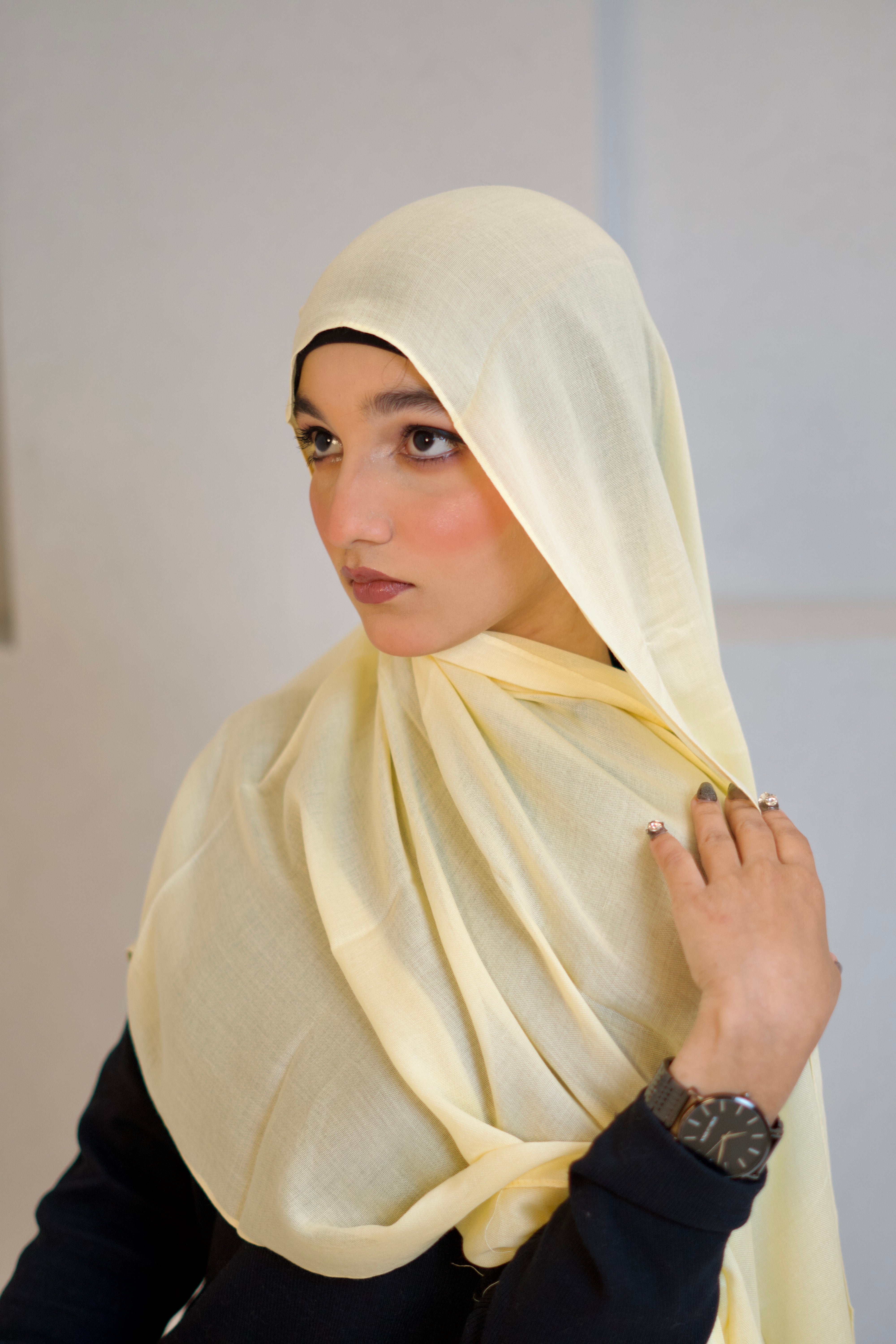 Modal Hijab #34 Butter Yellow