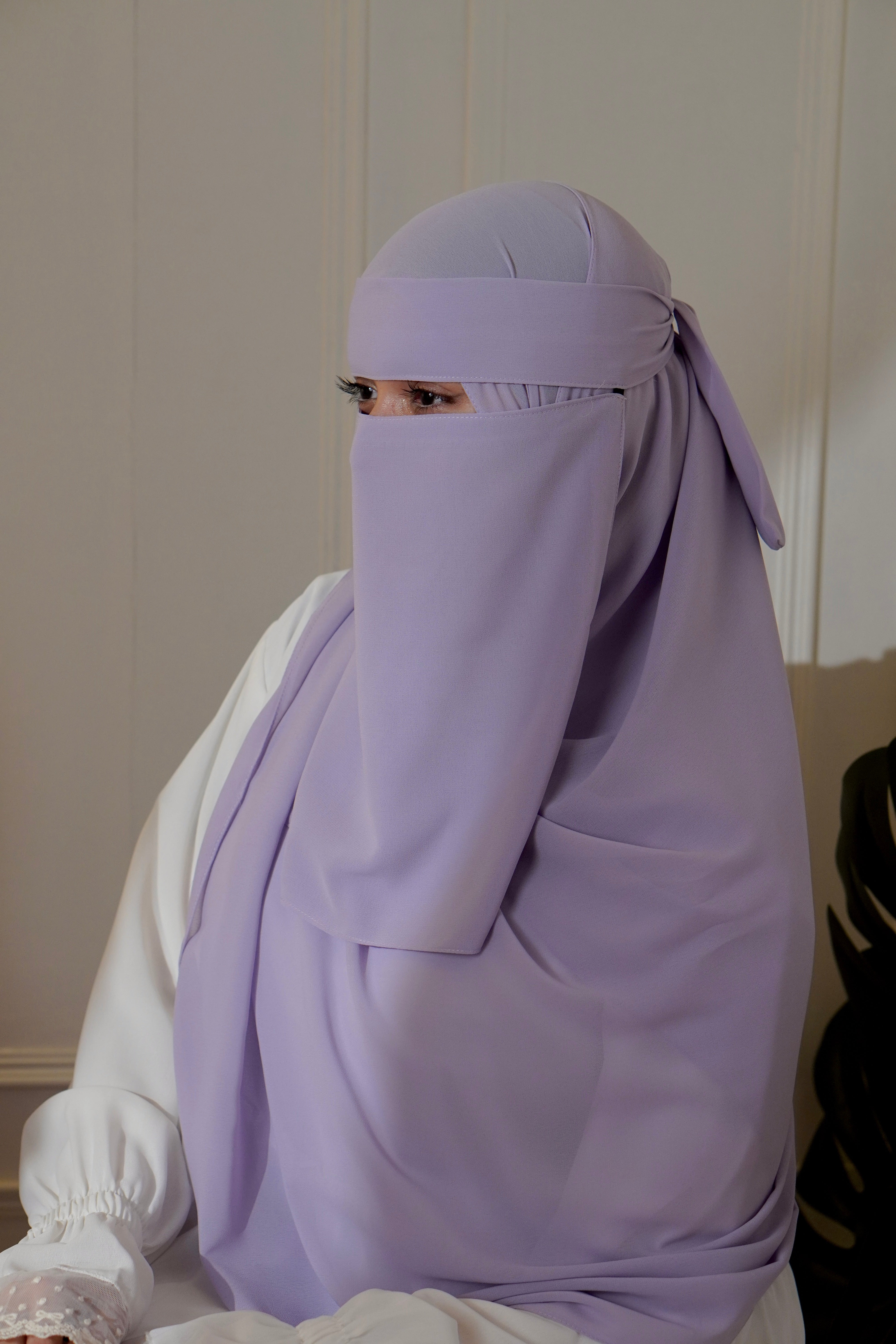 Matching Niqab Set - Lilac