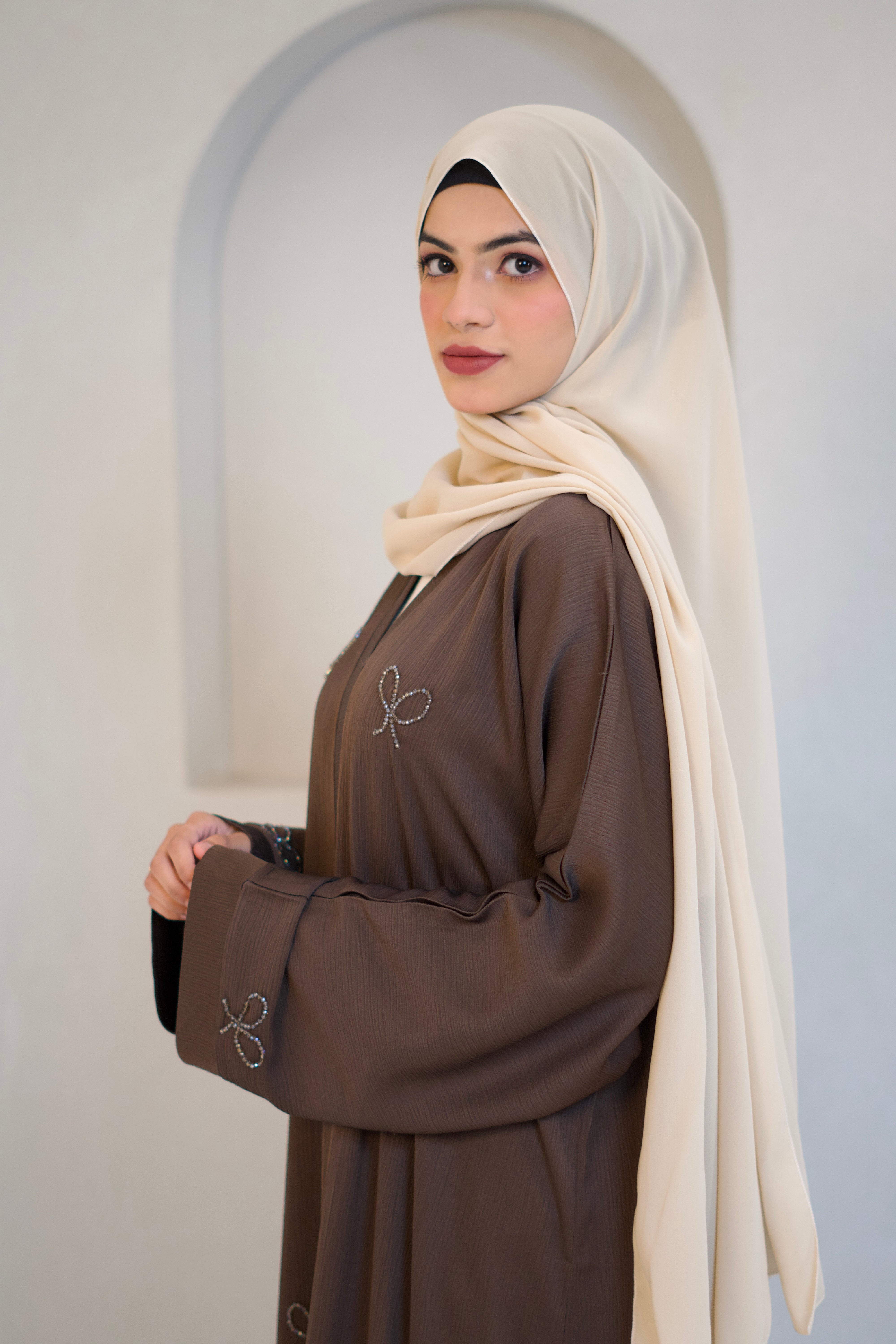 COQUETTE ABAYAH - CHOCOLATE BROWN