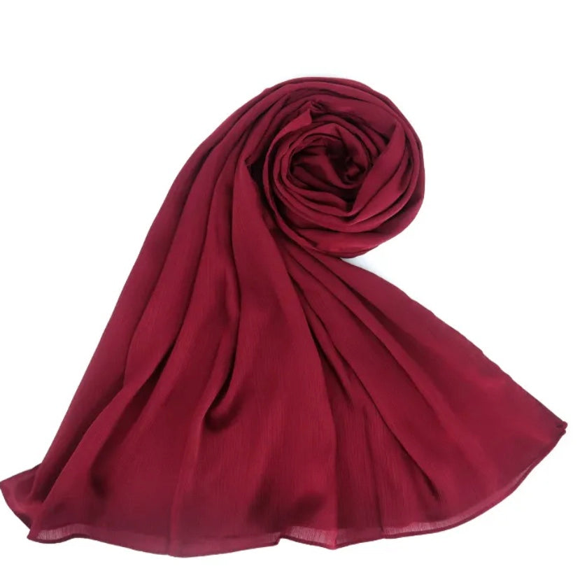 MUNA SATIN SILK - Cherry Maroon