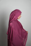 Premium Organza Hijab - Rose Pink