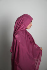 Premium Organza Hijab - Rose Pink