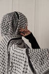 Keffiyeh Hijab - Black