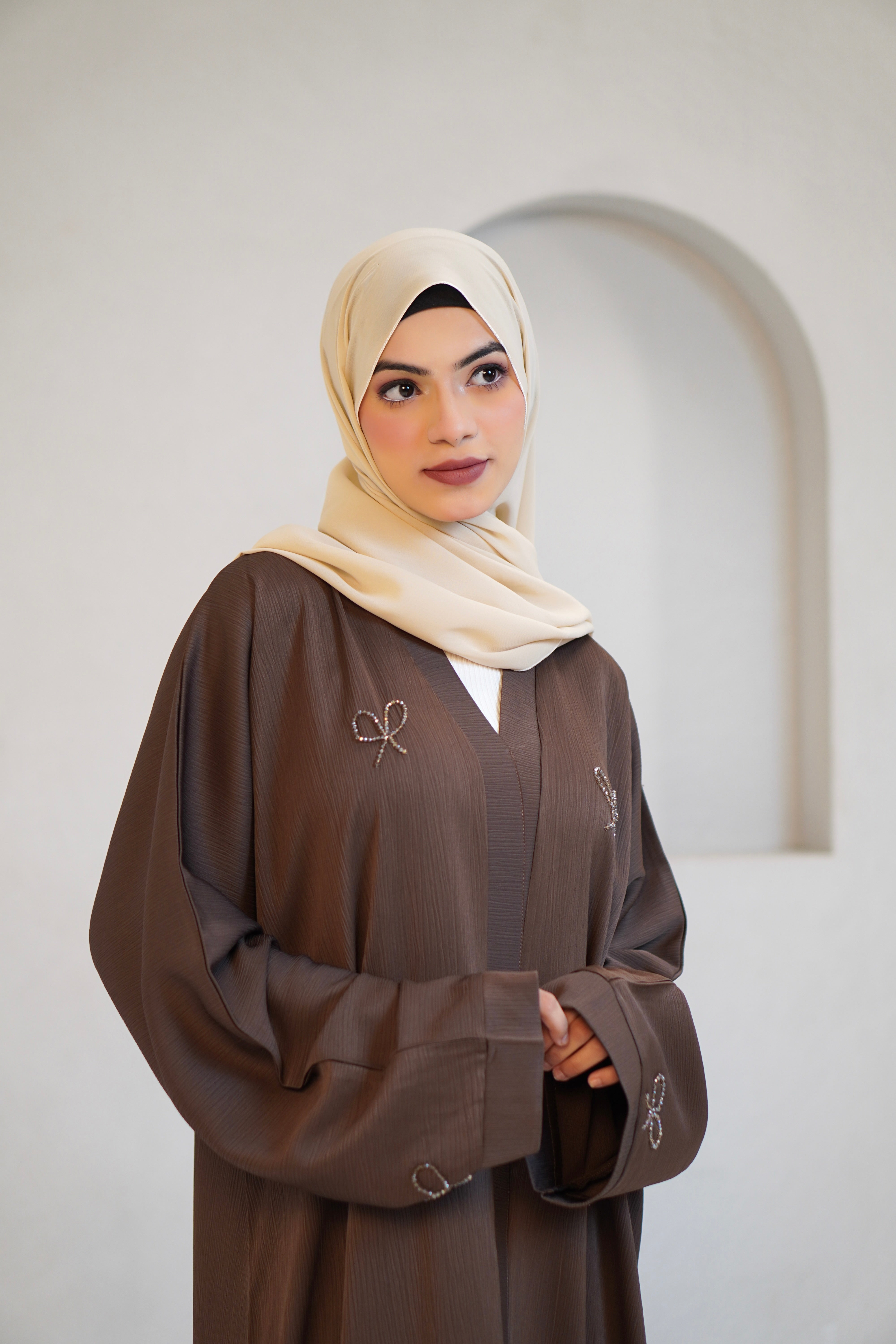 COQUETTE ABAYAH - CHOCOLATE BROWN