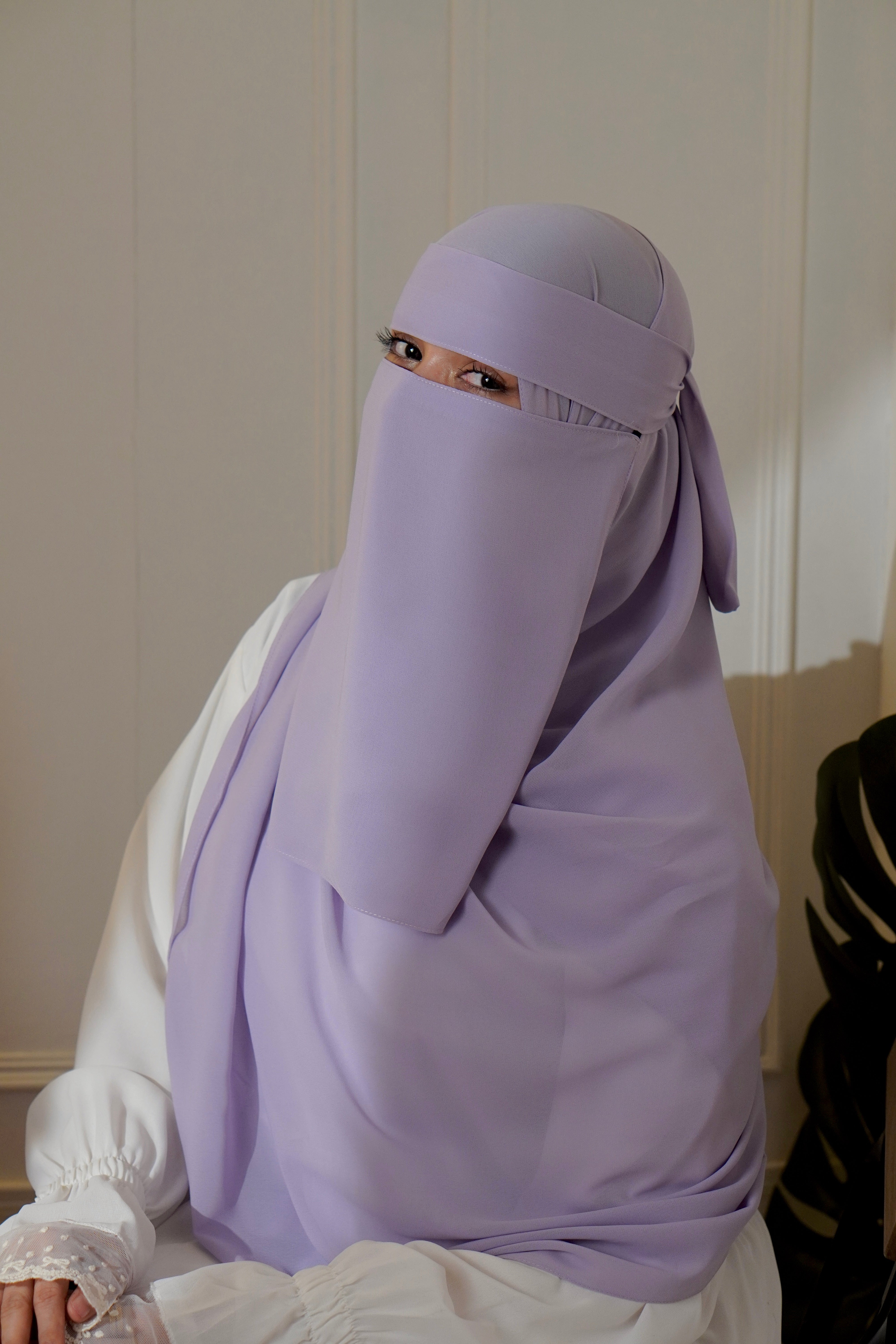 Matching Niqab Set - Lilac