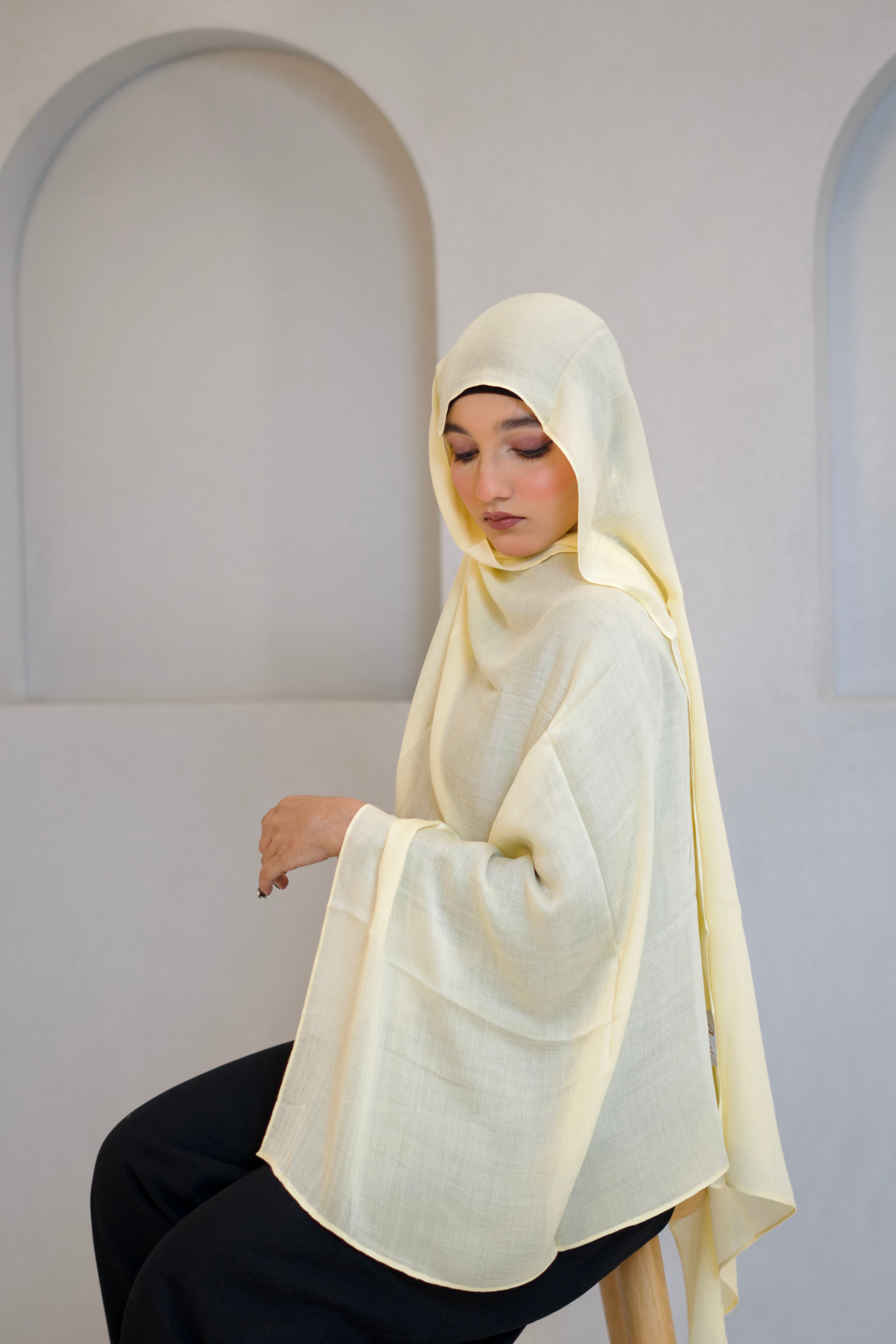 Modal Hijab #34 Butter Yellow