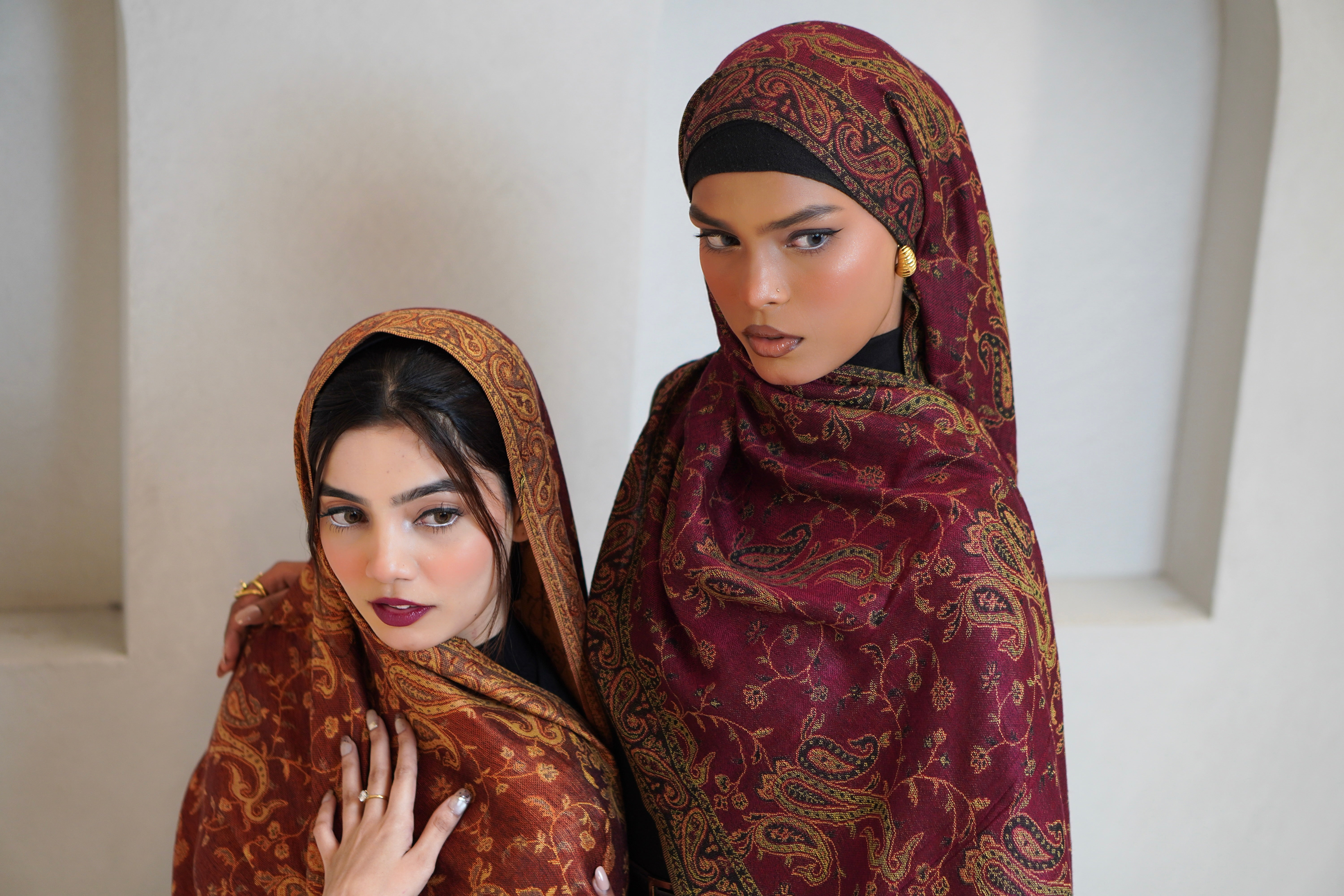 Pashmina Hijab - Kesariya