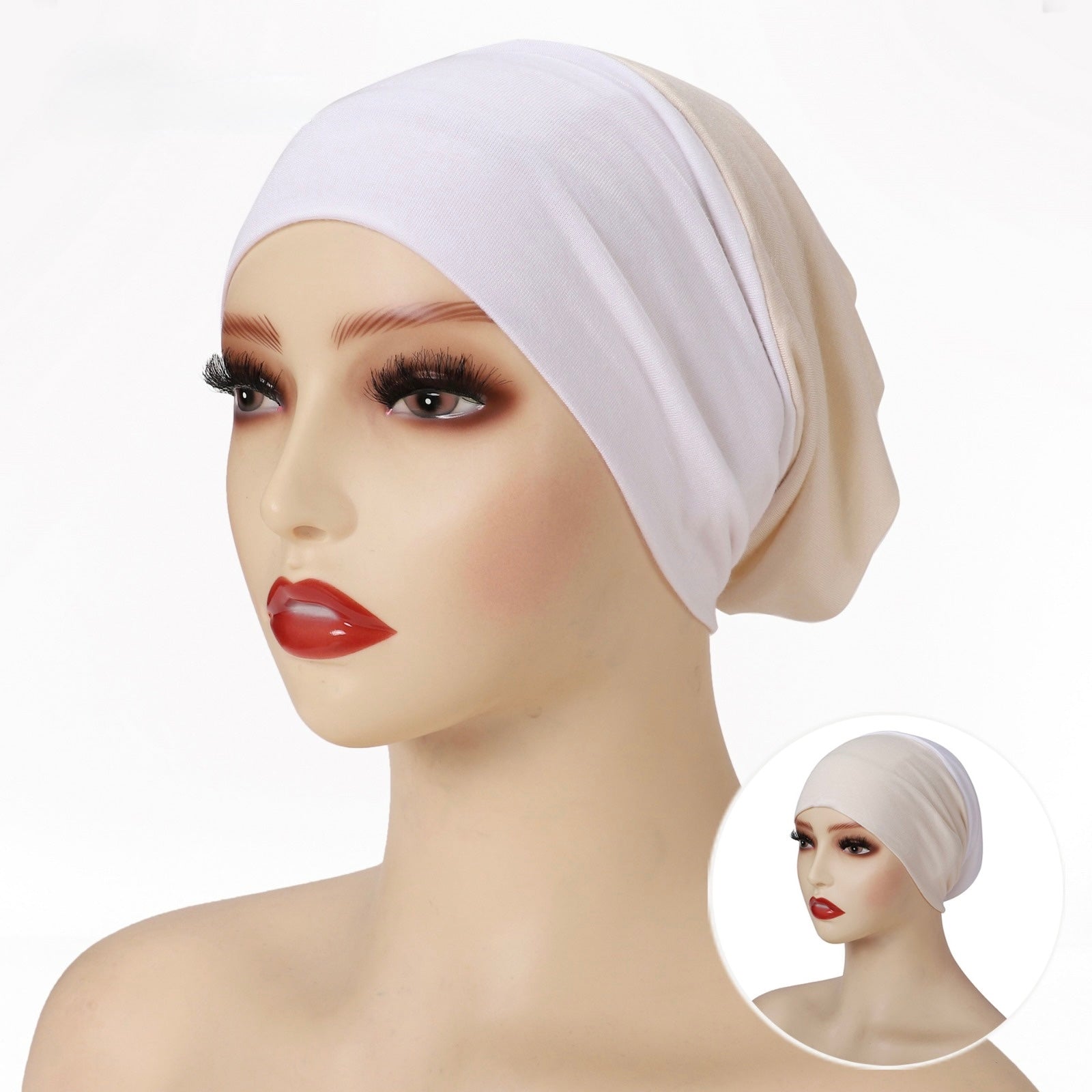 TwoTone Hijab Cap
