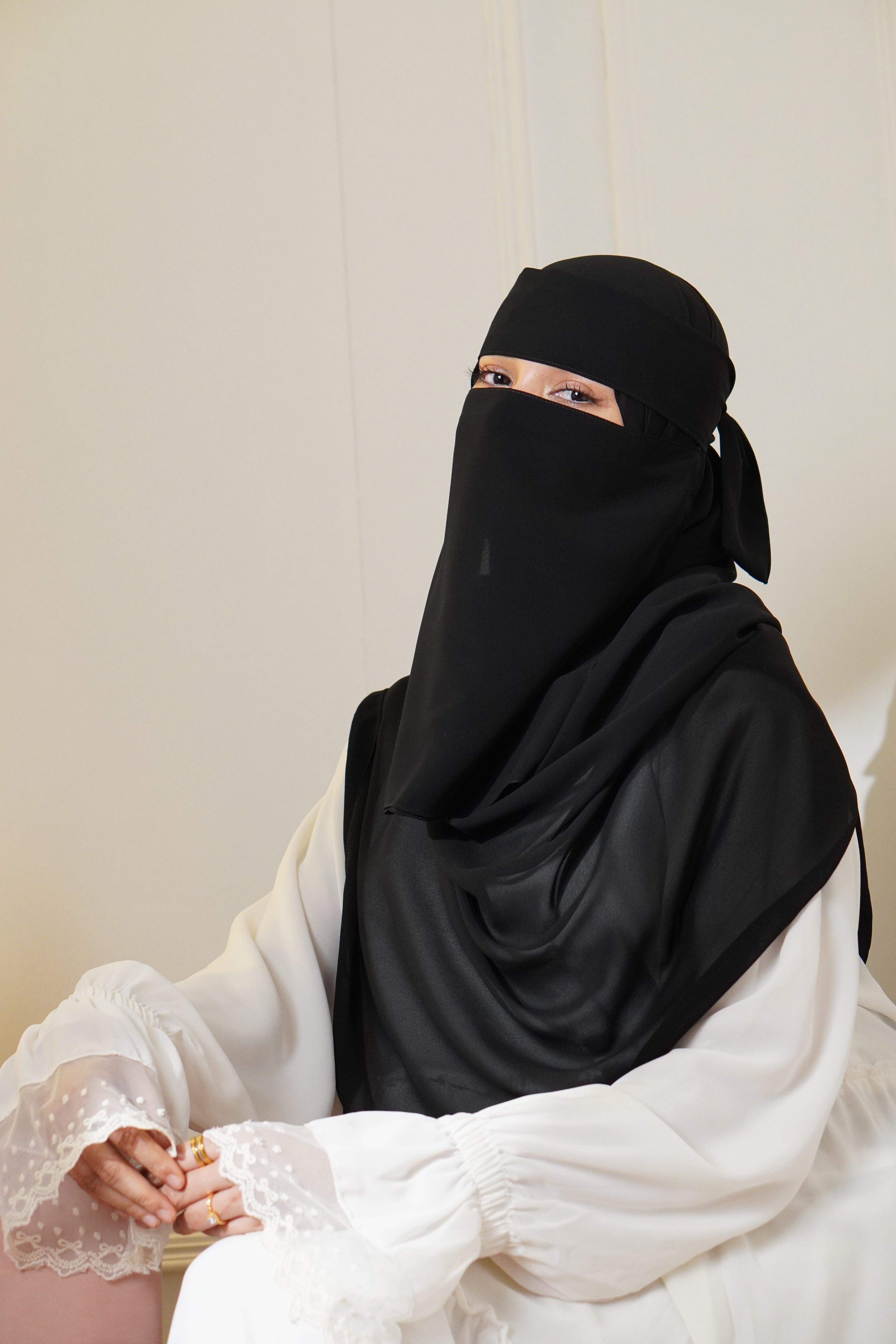 Matching Niqab Set - Black