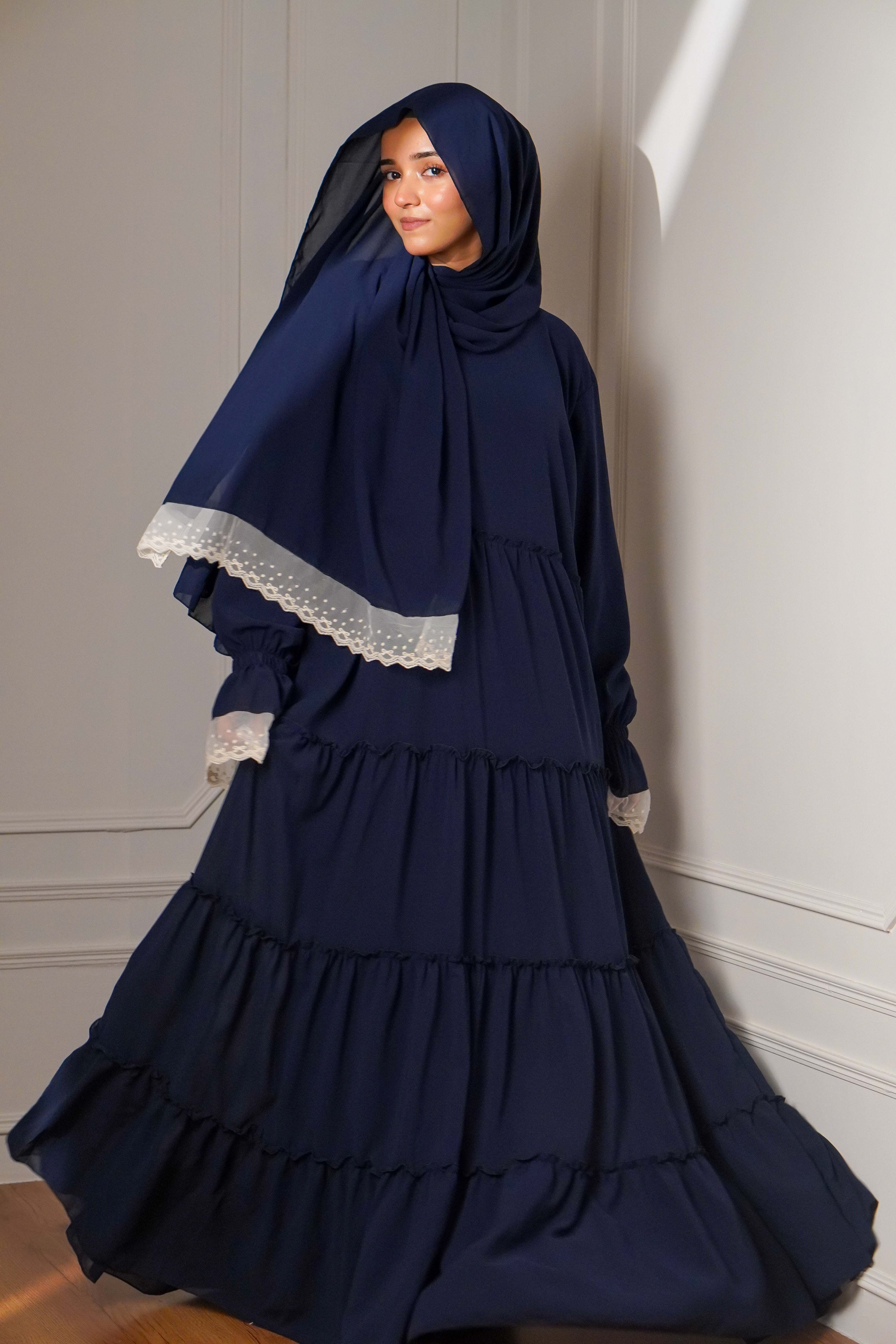 Feriha 2.0 Ruffled Dress - RICH BLUE