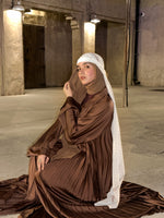 PLEATED ABAYAH - COPPER