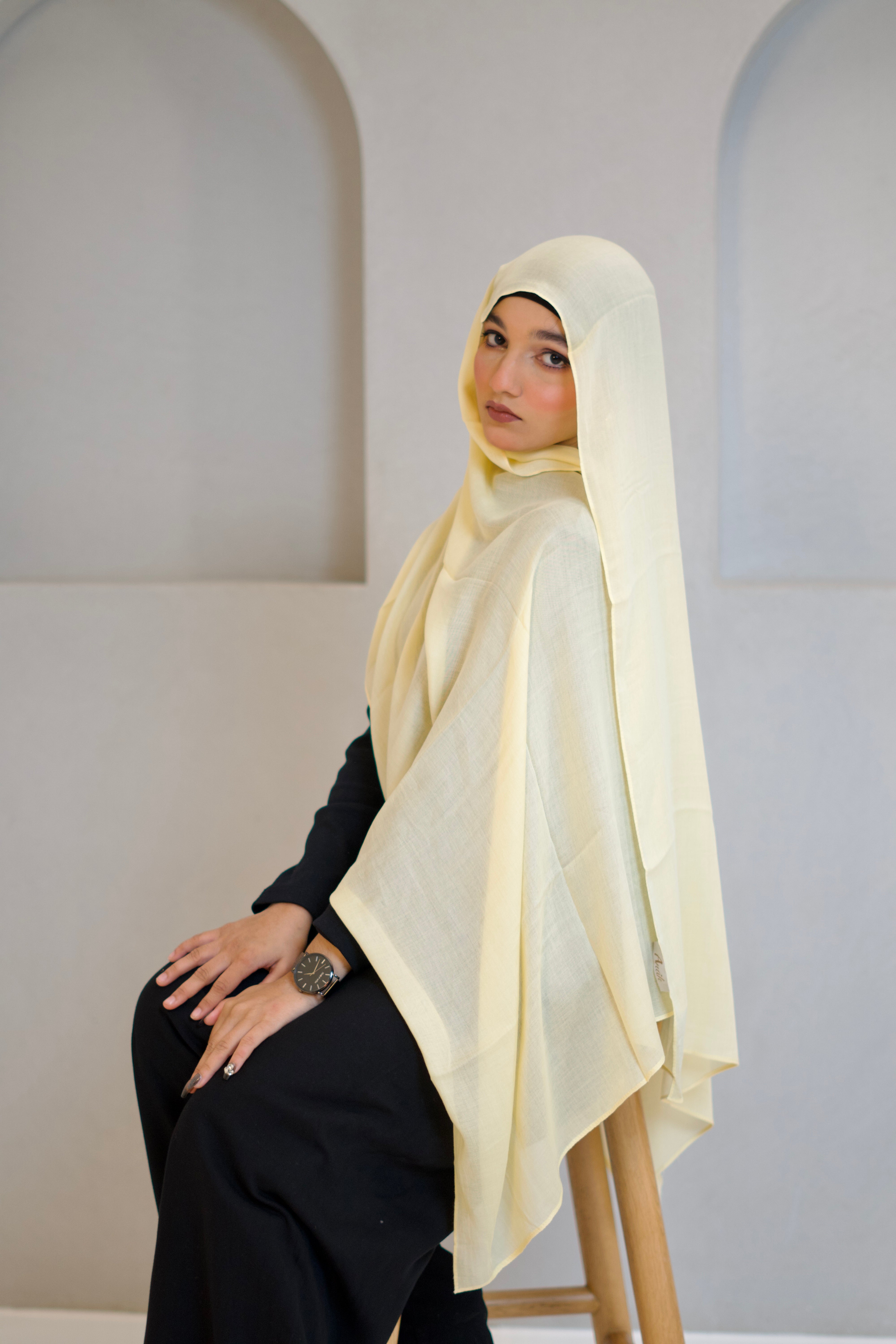 Modal Hijab #34 Butter Yellow