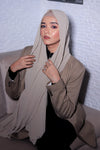 Matching Hijab Set - Beige