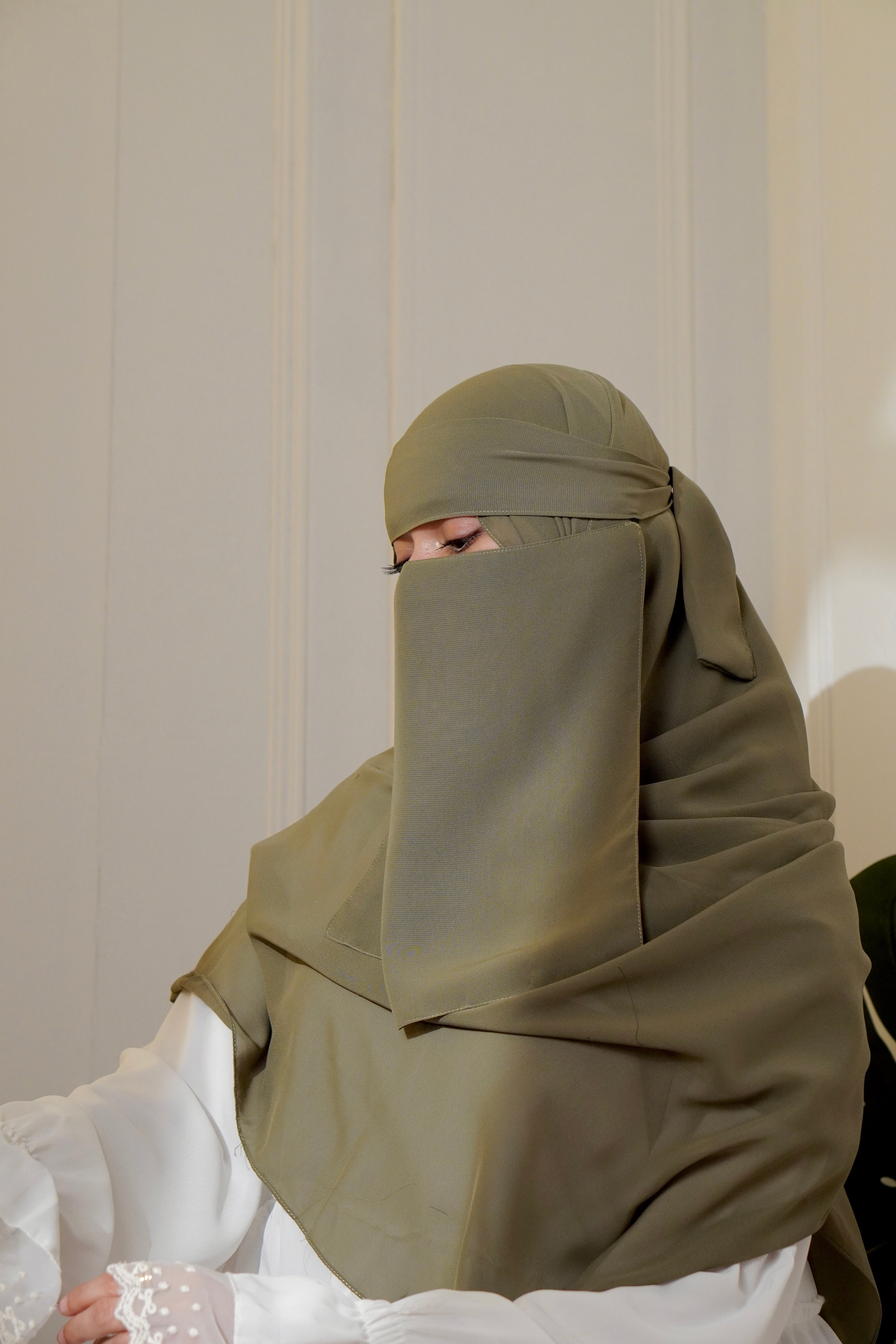 Matching Niqab Set - Olive