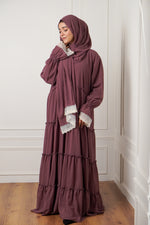 Feriha 2.0 Ruffled Dress - DEEP MAUVE