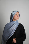 Premium Organza Hijab - Baby Blue