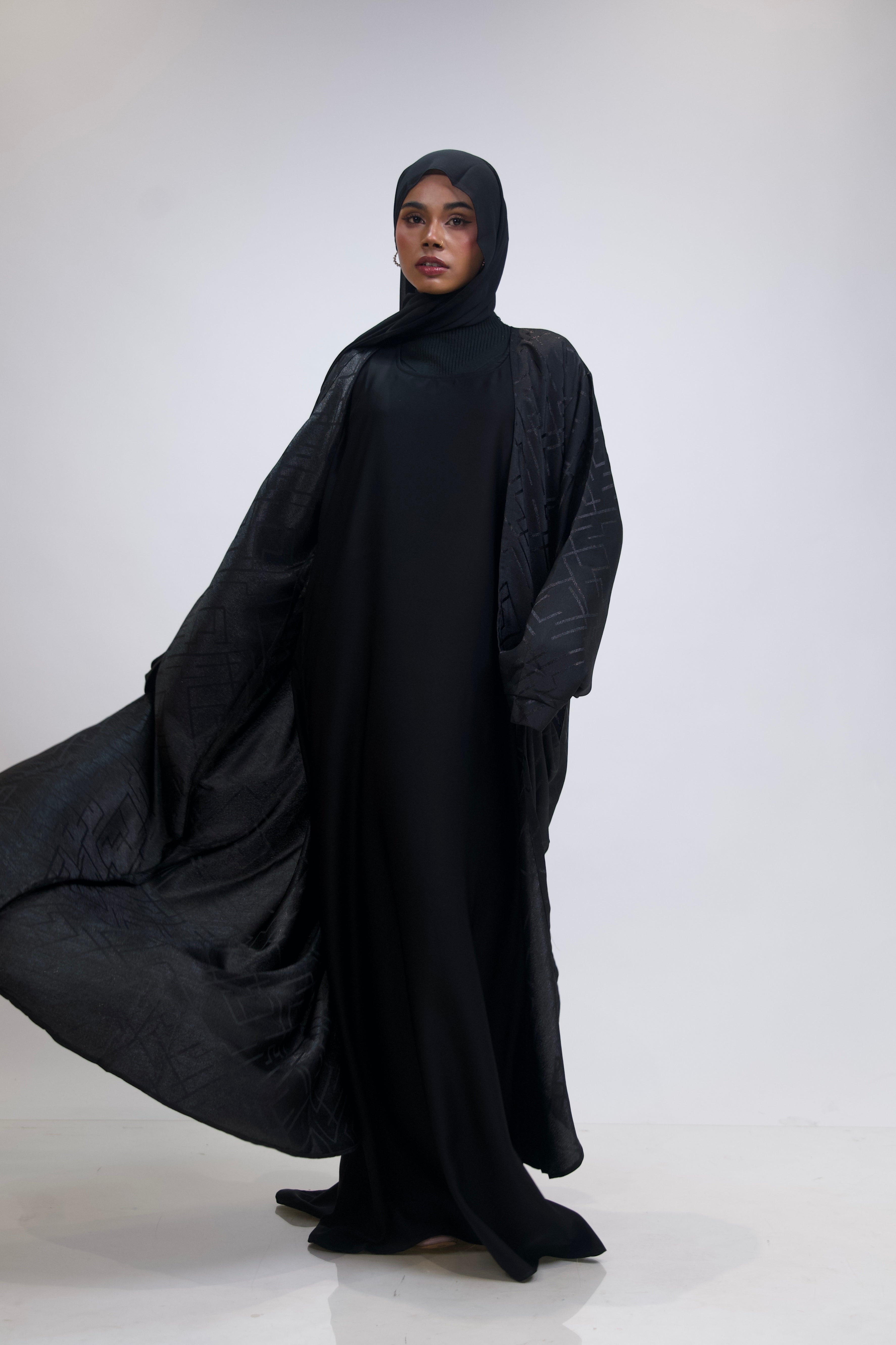 JACQUARD ABAYAH - 3 PIECE SET