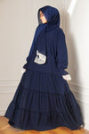 Feriha 2.0 Ruffled Dress - RICH BLUE