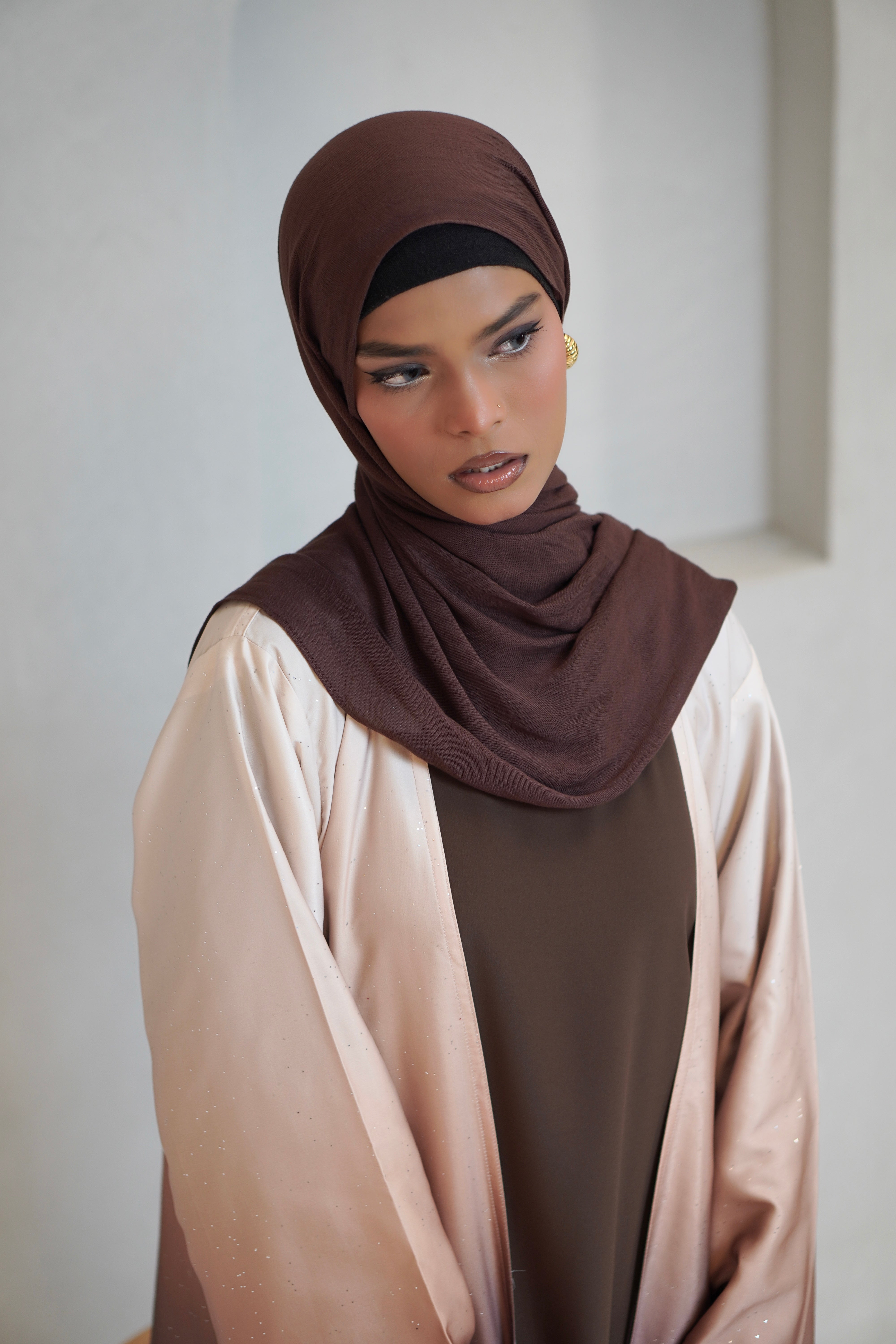 Ombrè Shimmer Abayah - Sunset