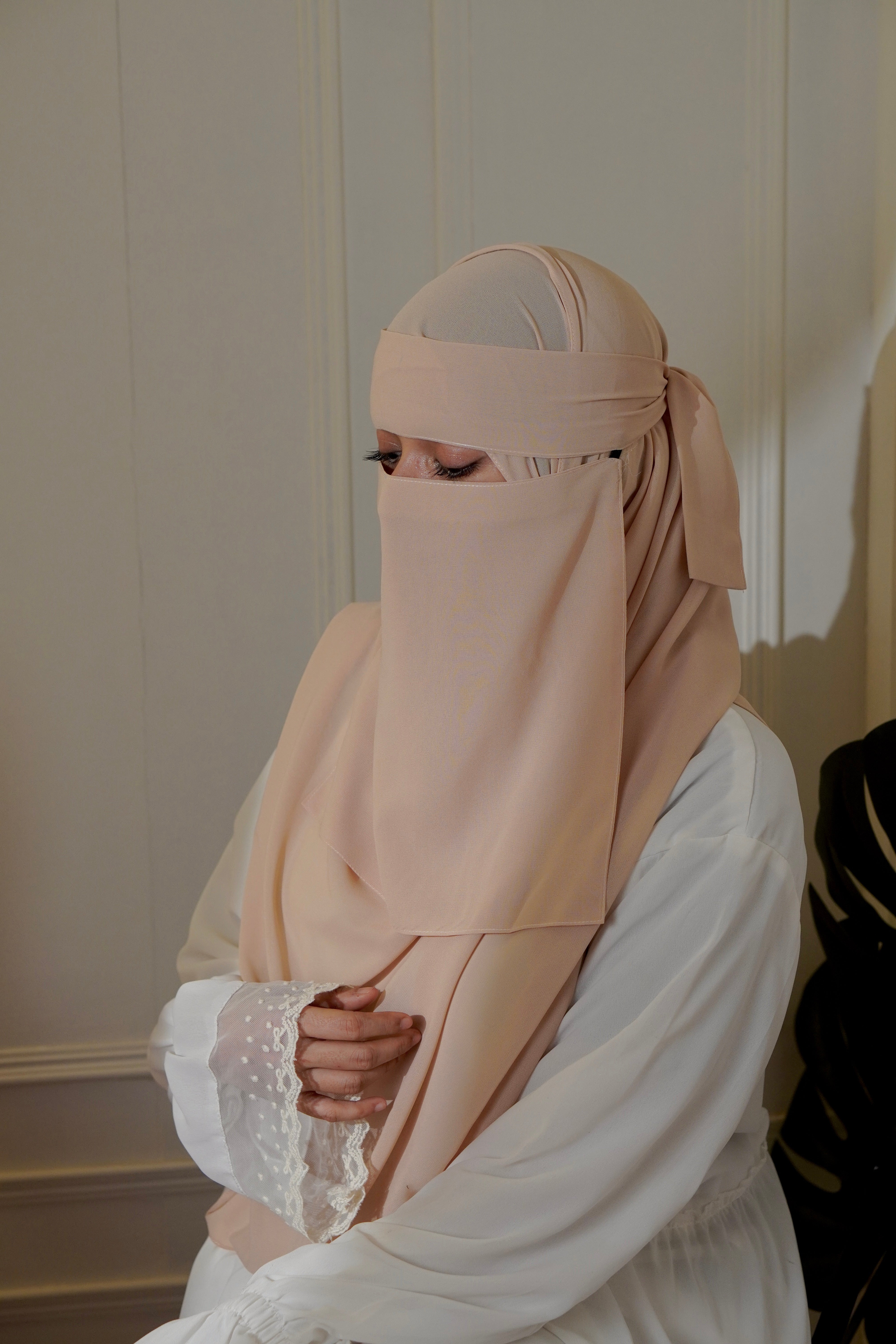 Matching Niqab Set - Beige