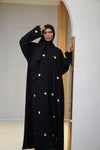 Qalbi Abayah - Pink & Silver