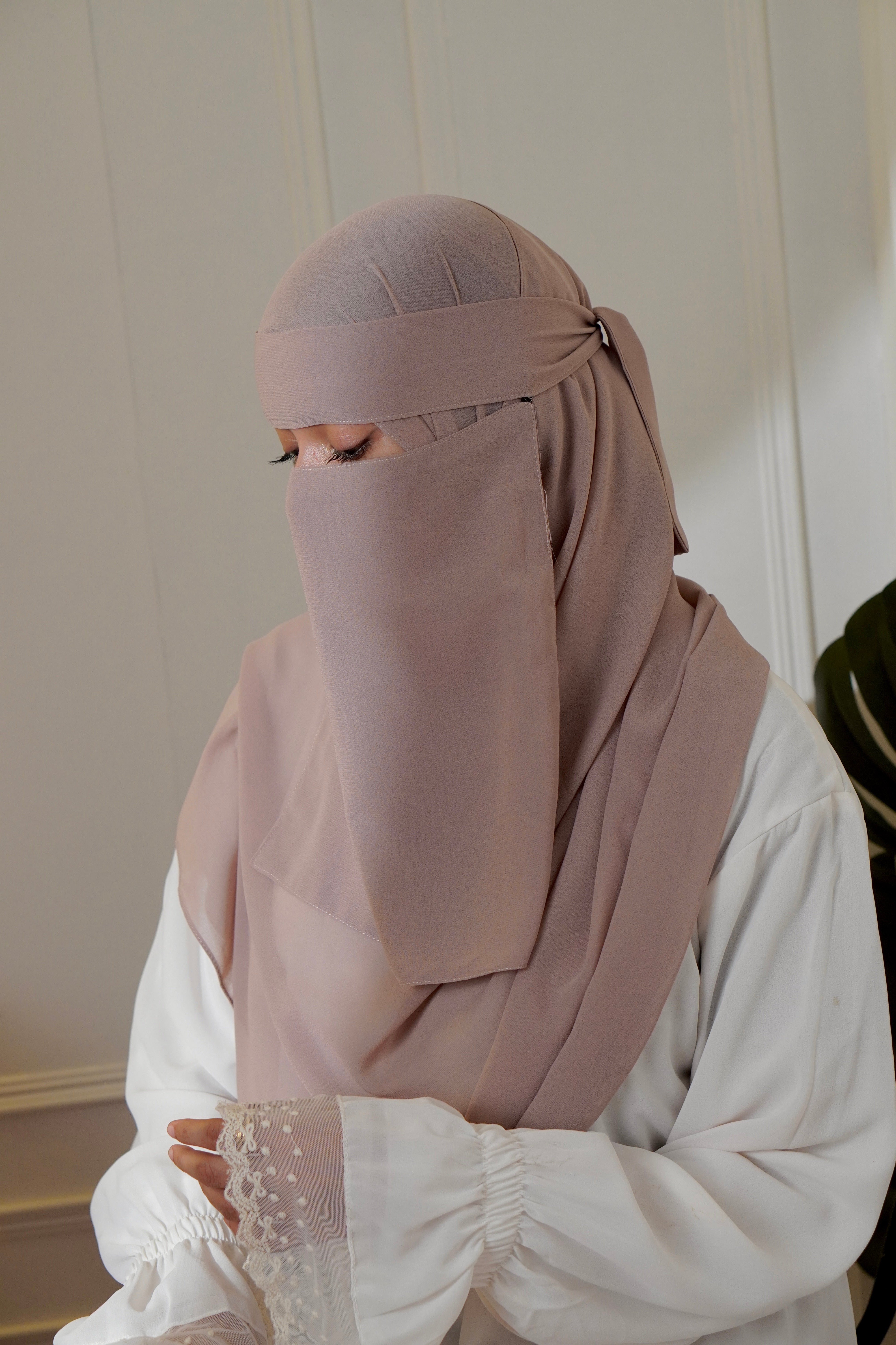 Matching Niqab Set - Nude